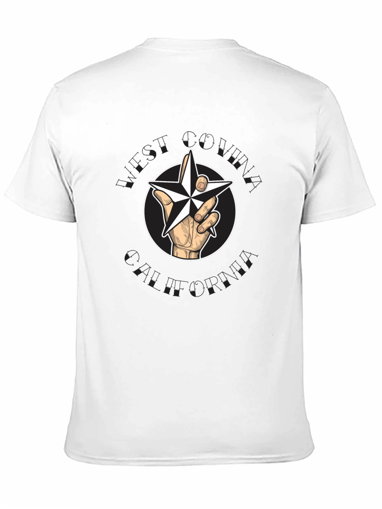 Star Hand Black T-Shirt - Unique Graphic Tee