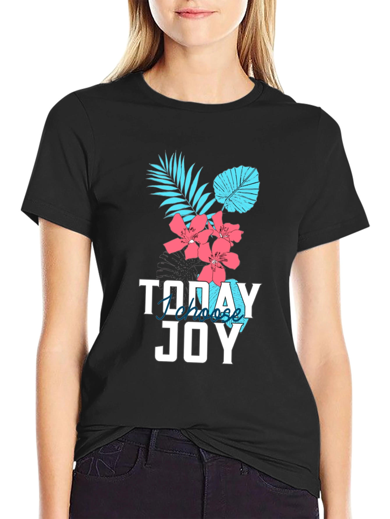Tropical Joy Graphic Tee - Choose Joy Today