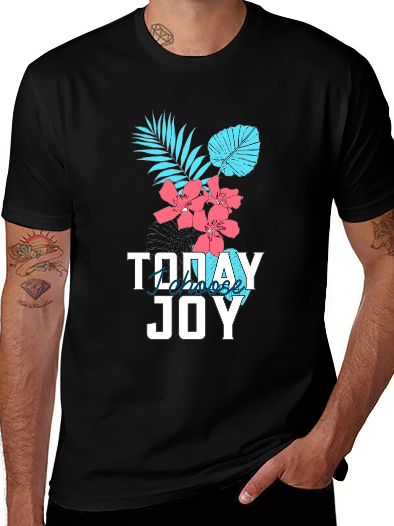 Tropical Joy Graphic Tee - Choose Joy Today