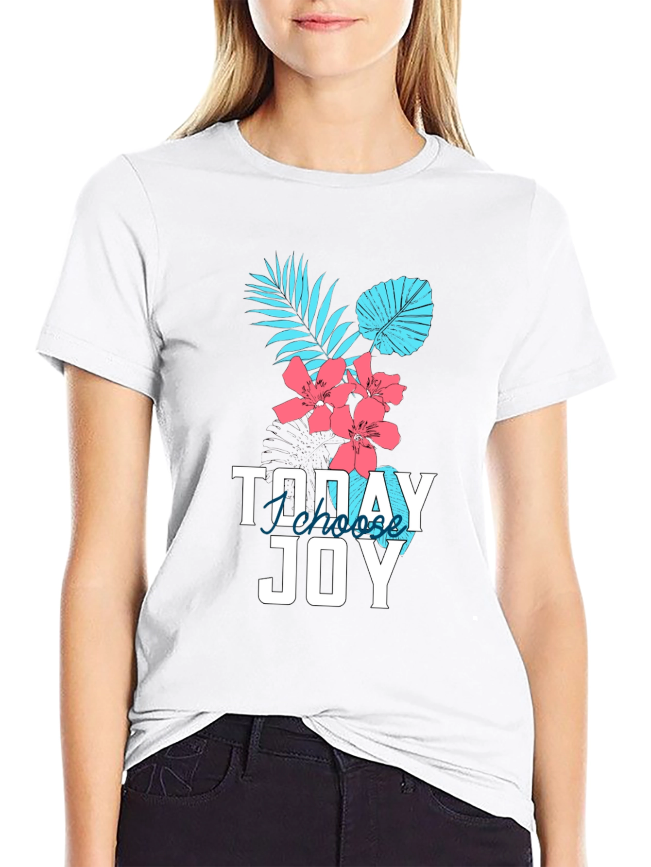 Tropical Joy Graphic Tee - Choose Joy Today