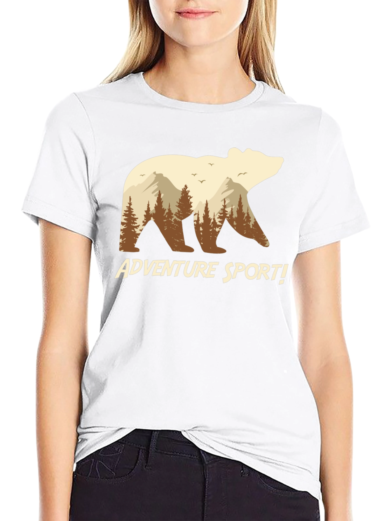 Adventure Sport Bear Graphic T-Shirt