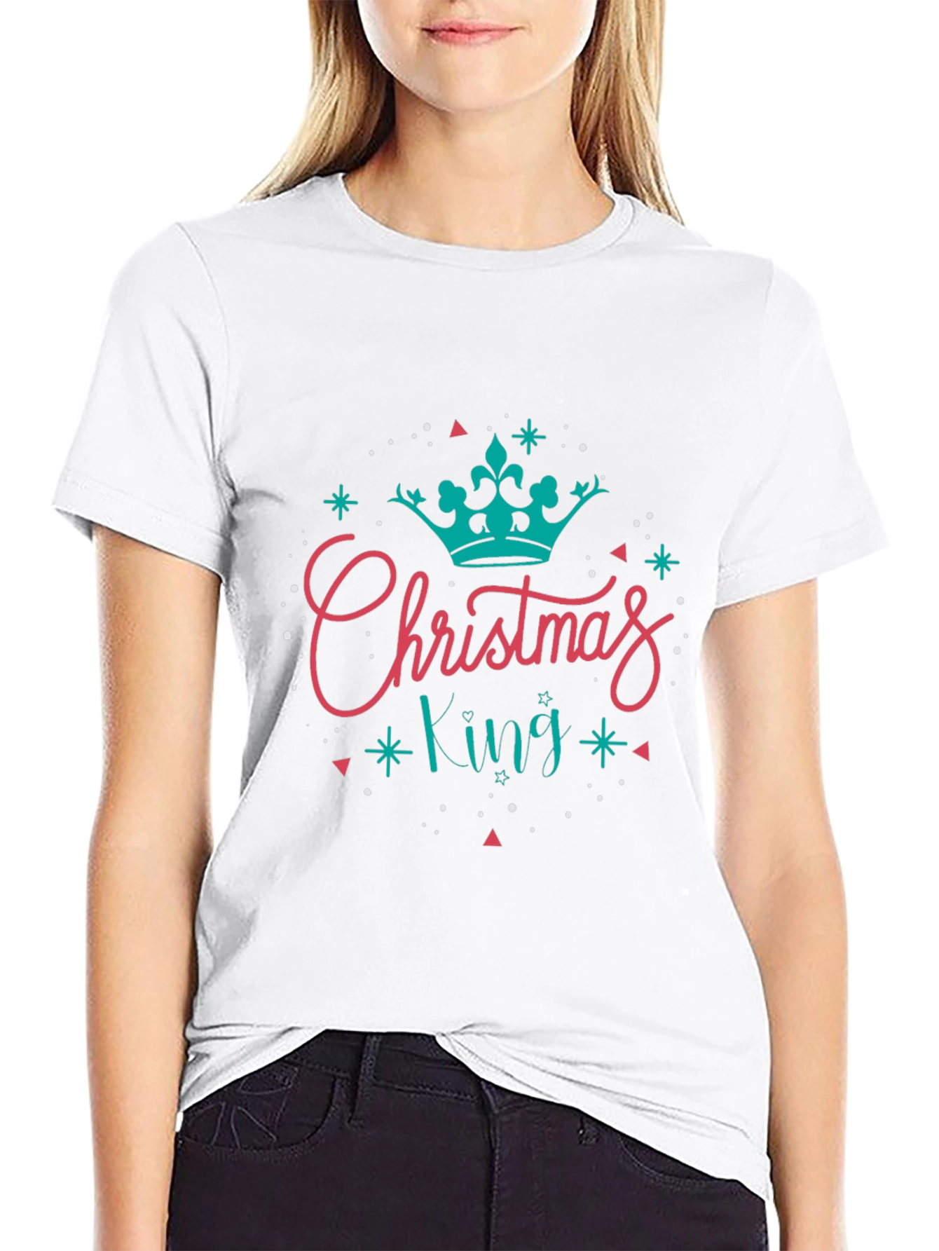 Christmas King Graphic Tee - Holiday Apparel