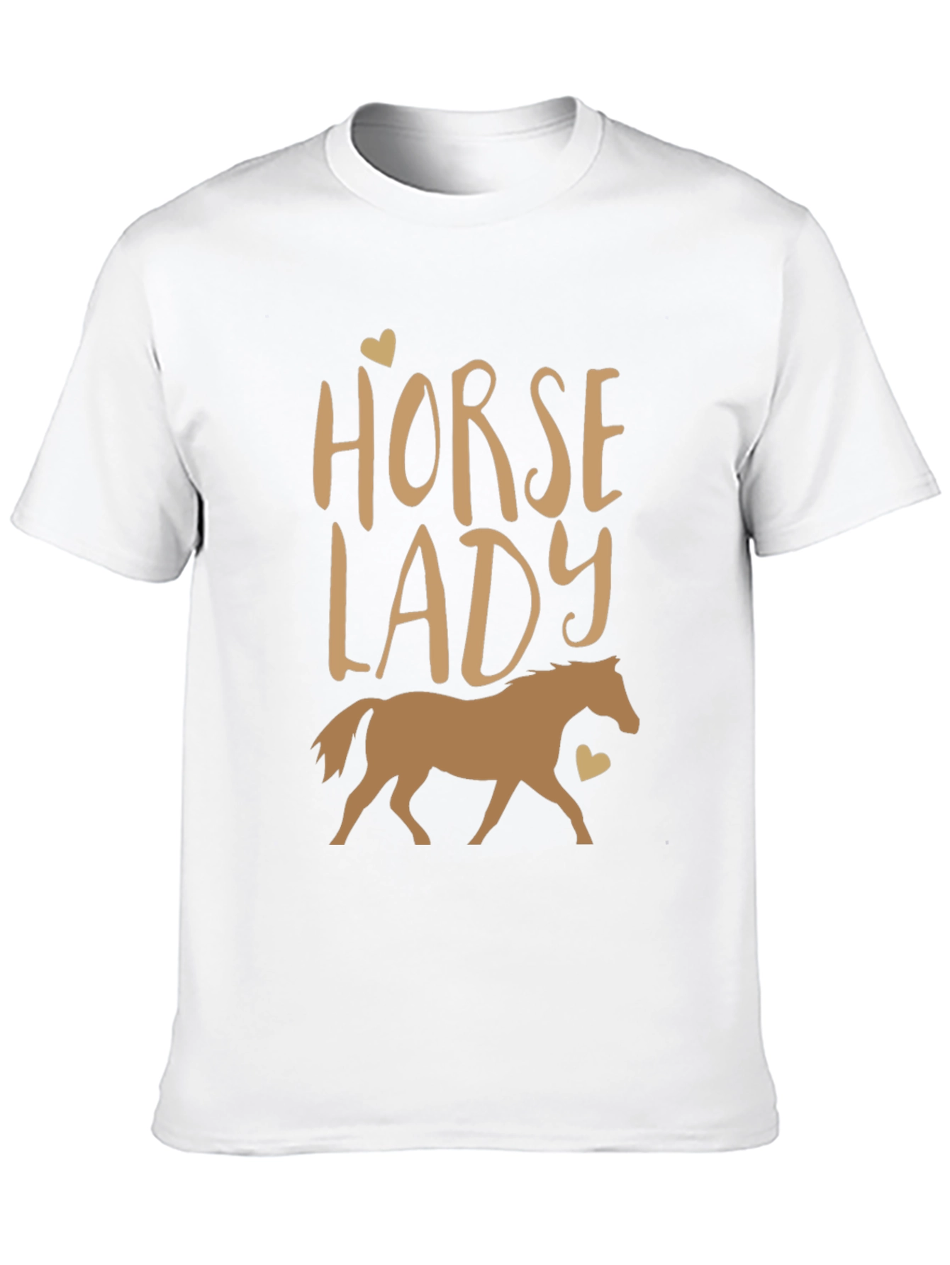 Horse Lady Graphic Tee - Equestrian Style Shirt