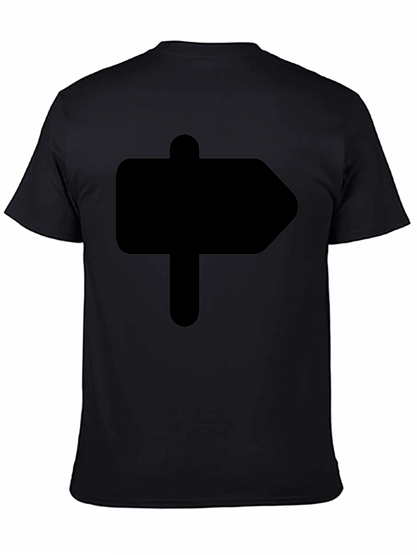 Direction Sign T-Shirt - Black Arrow Graphic Tee