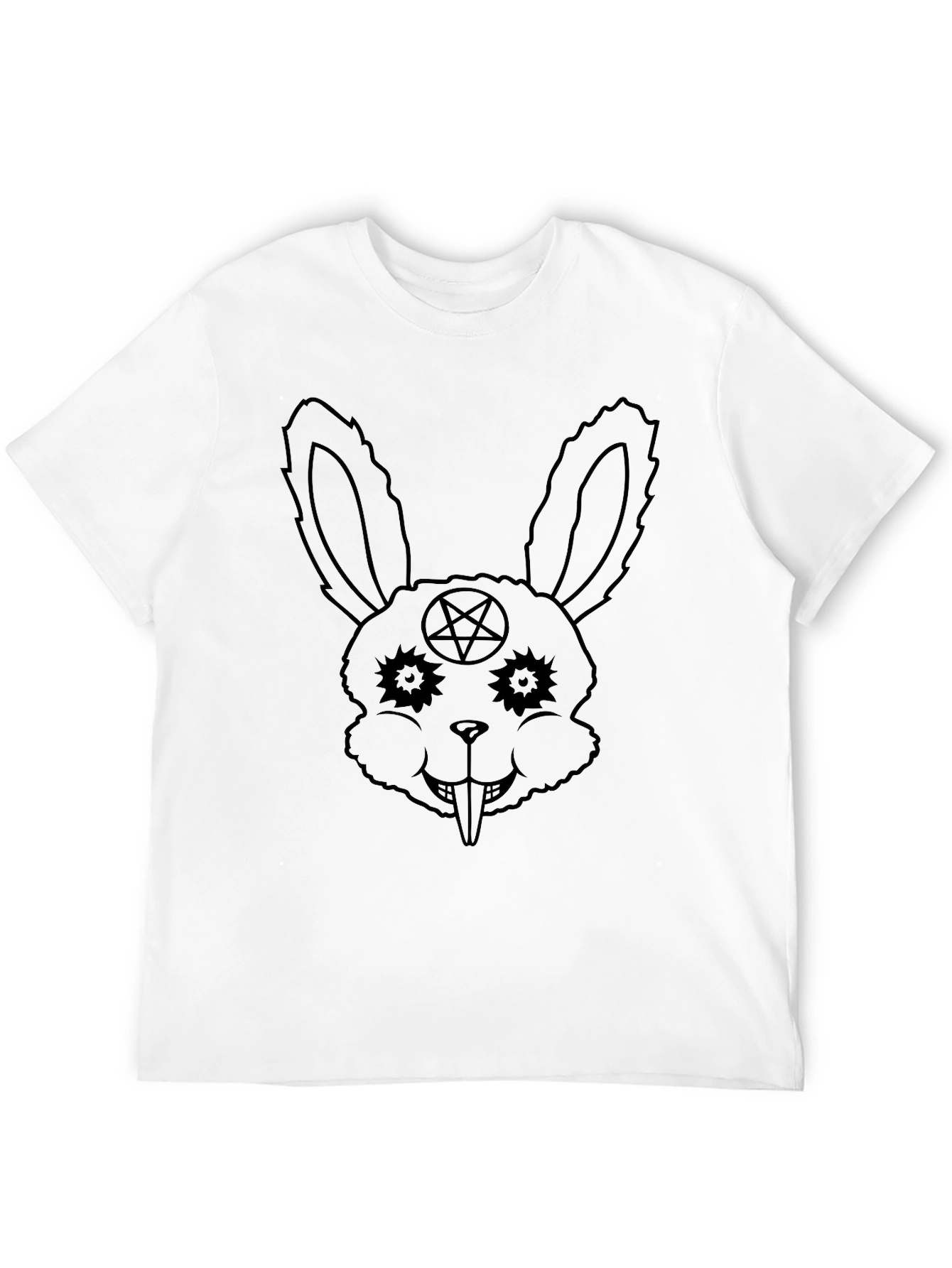 Black Evil Bunny T-Shirt - Occult Rabbit Tee