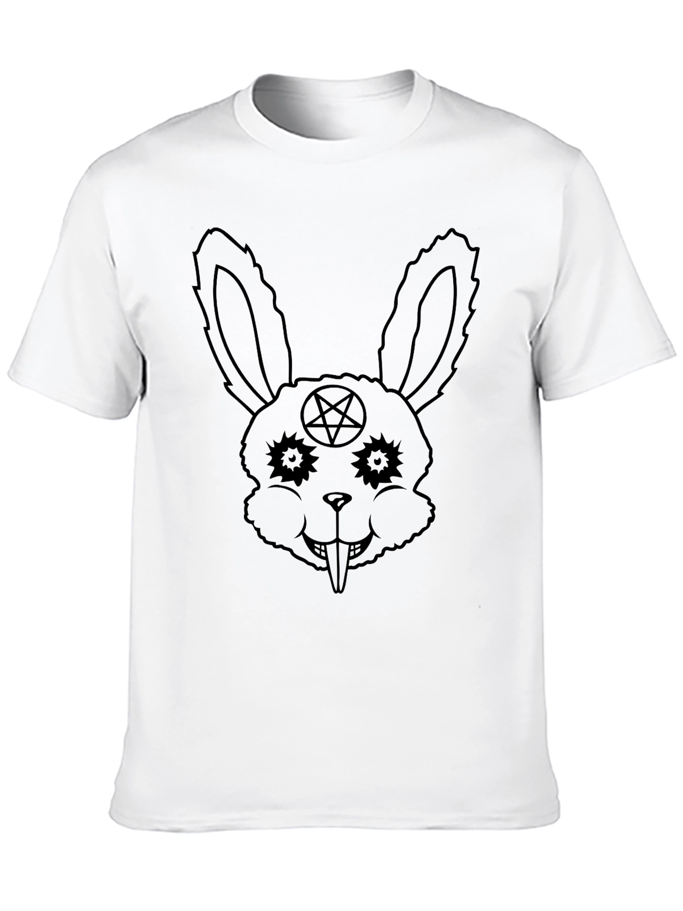 Black Evil Bunny T-Shirt - Occult Rabbit Tee