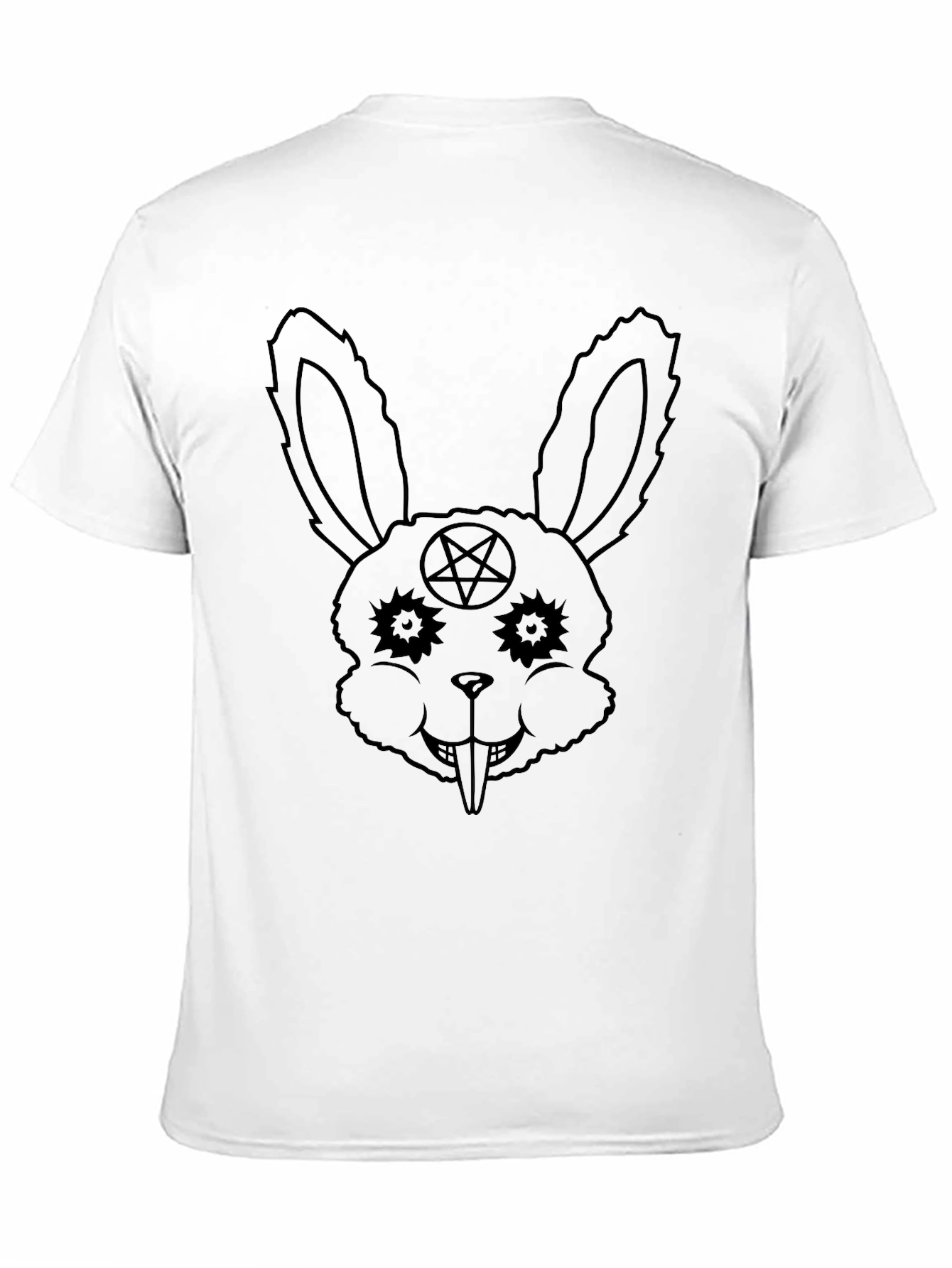 Black Evil Bunny T-Shirt - Occult Rabbit Tee