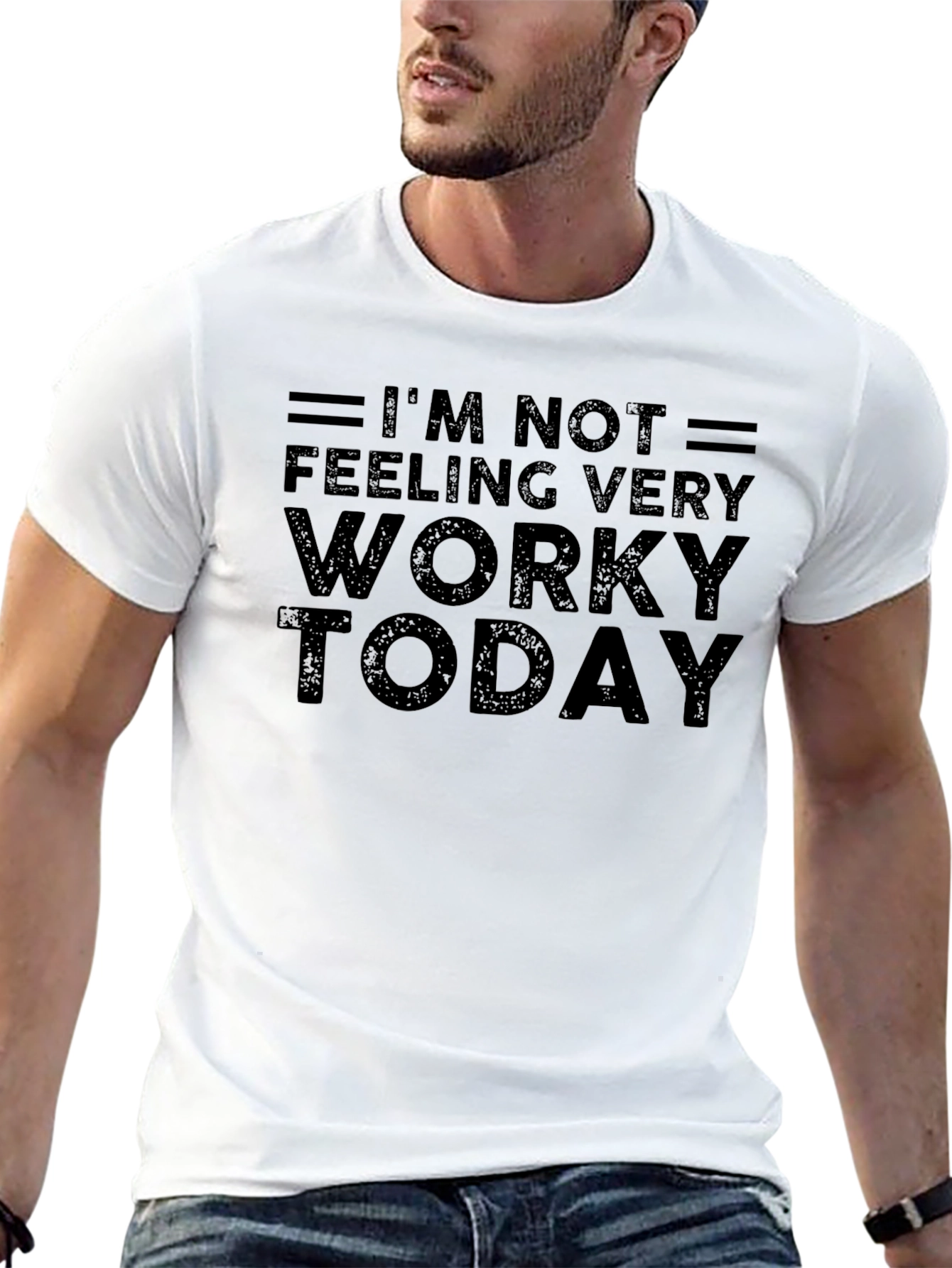 Im Not Feeling Very Worky Today Black T-Shirt