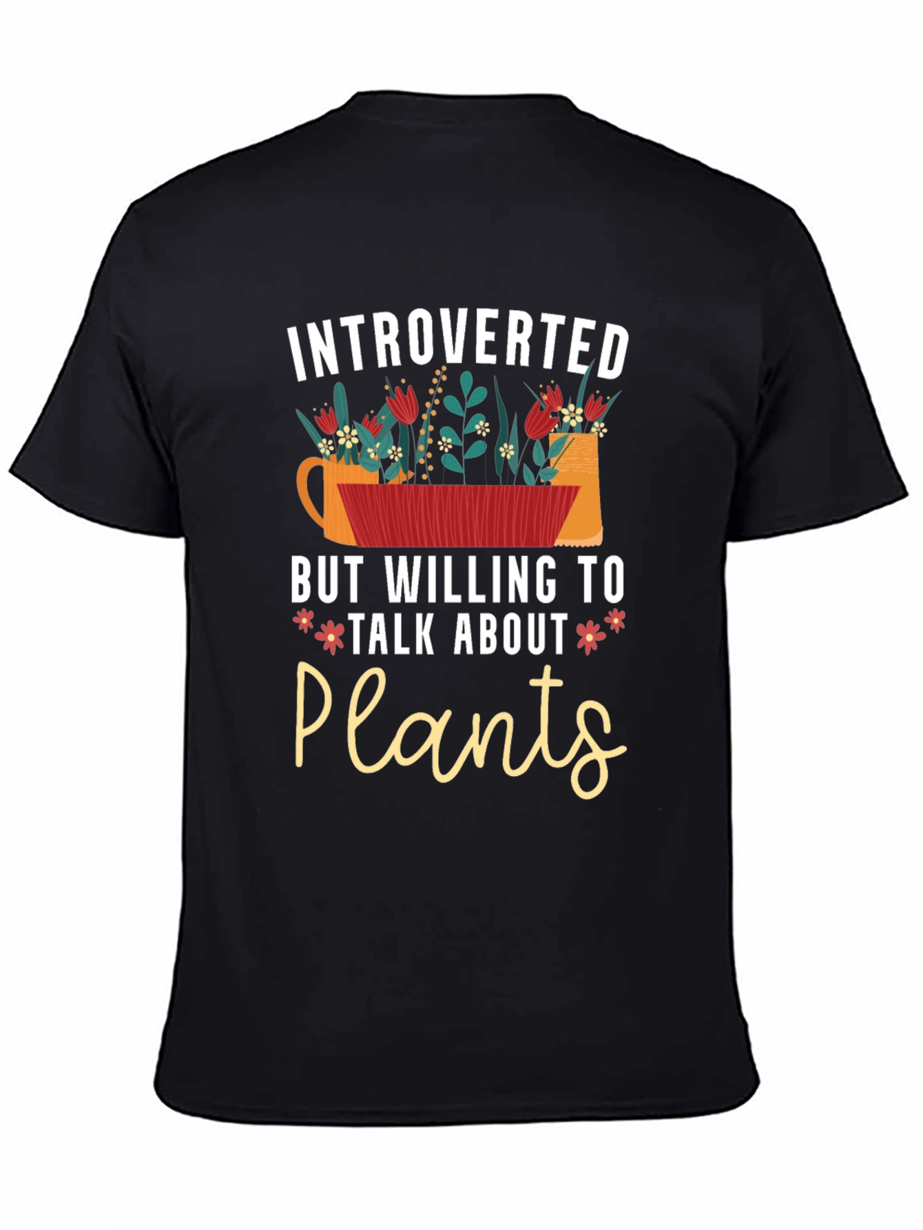 Introverted Plants Graphic T-Shirt