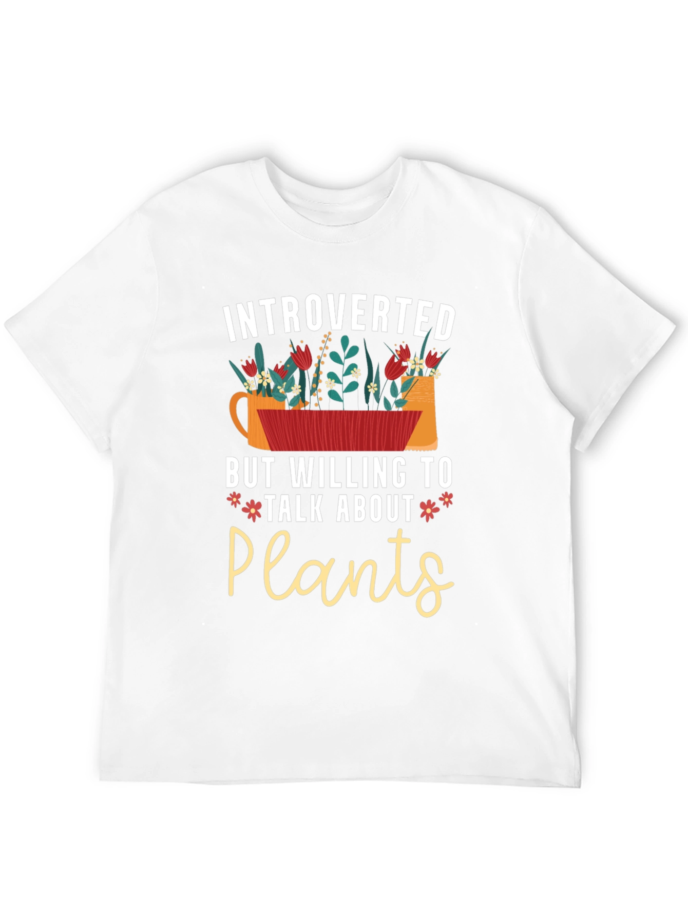 Introverted Plants Graphic T-Shirt