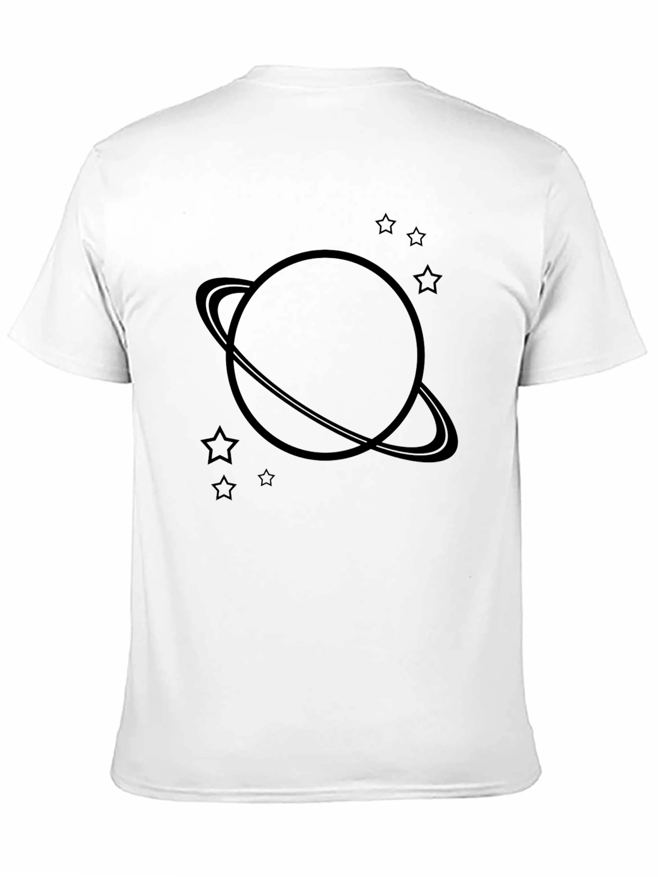Planet & Stars Graphic Tee - Mens Casual T-Shirt