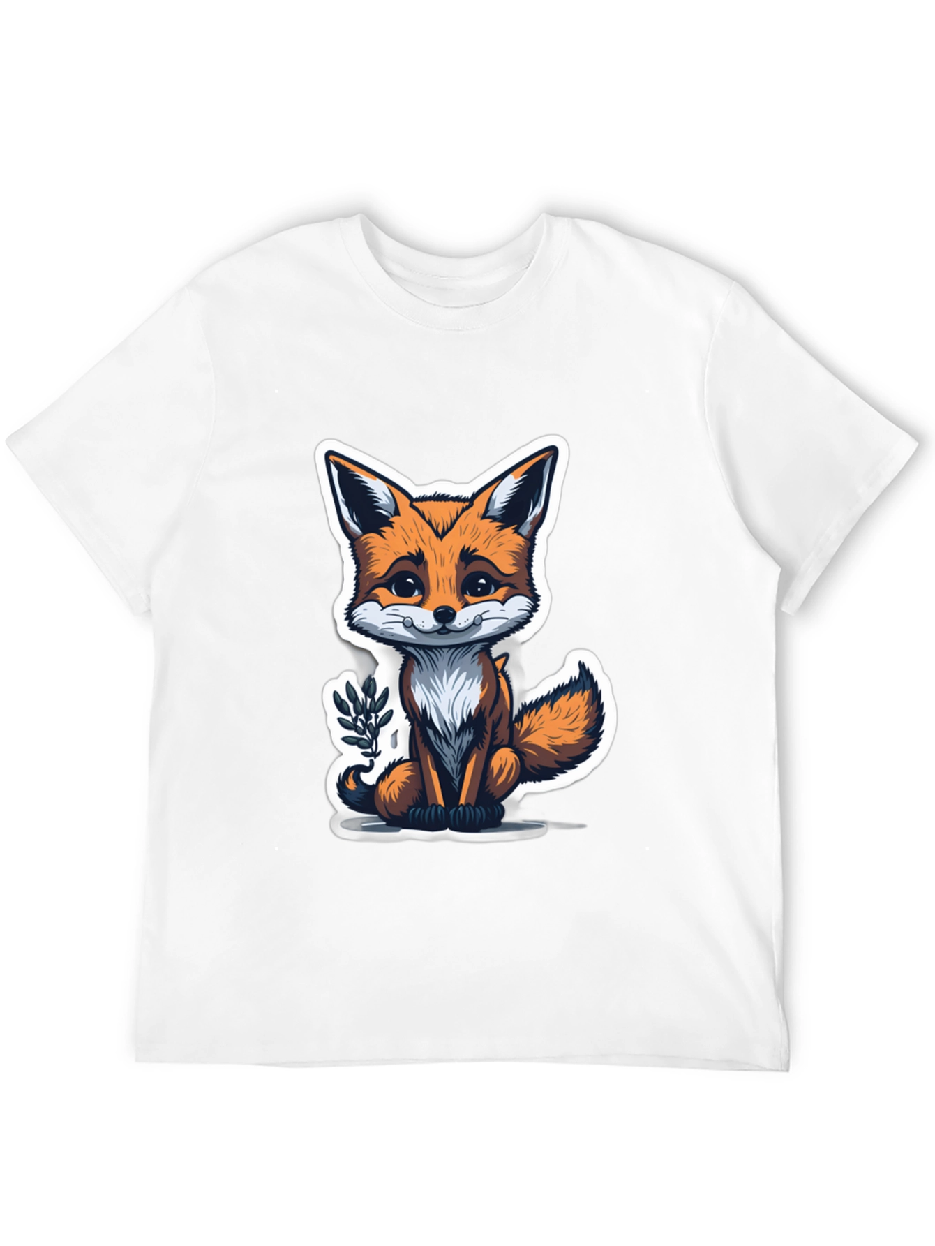 Cute Fox Graphic Tee - Soft Cotton Blend