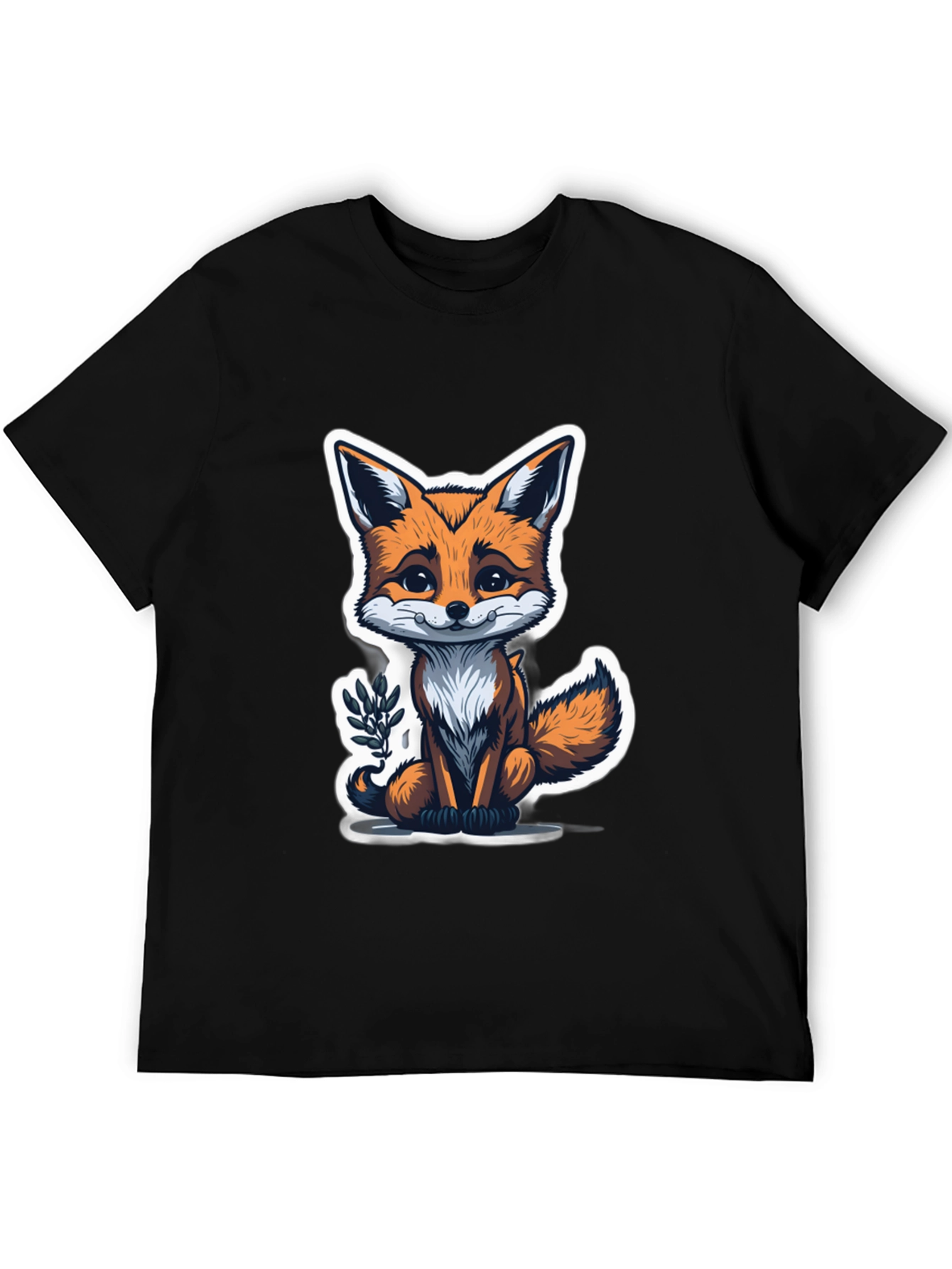 Cute Fox Graphic Tee - Soft Cotton Blend