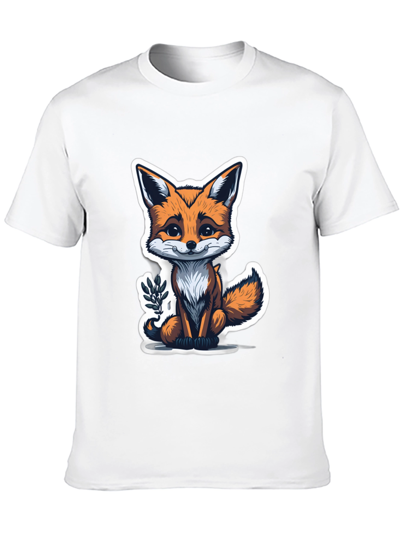Cute Fox Graphic Tee - Soft Cotton Blend