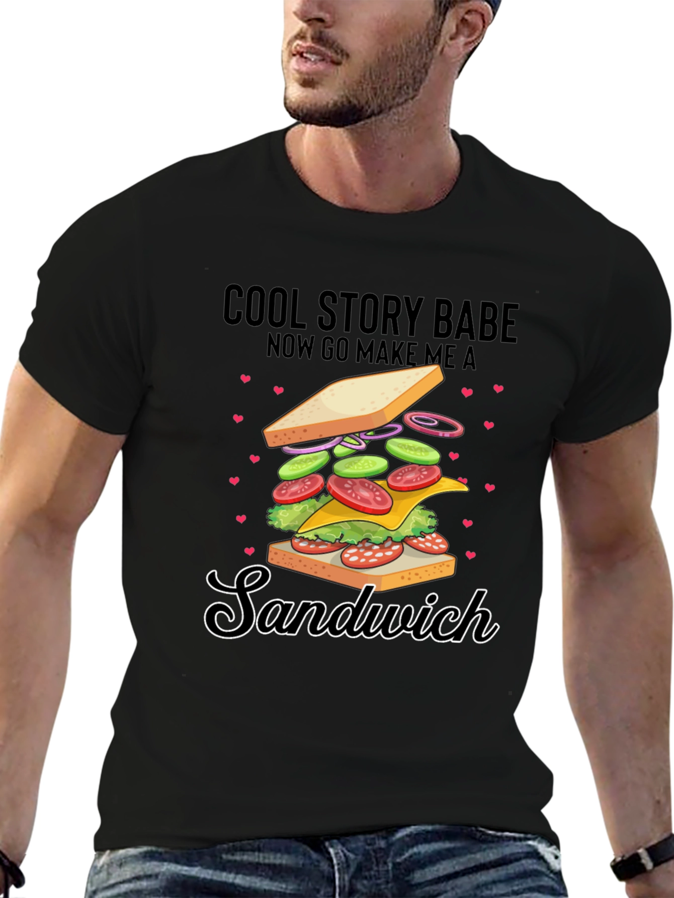 Cool Story Babe Sandwich Graphic Tee