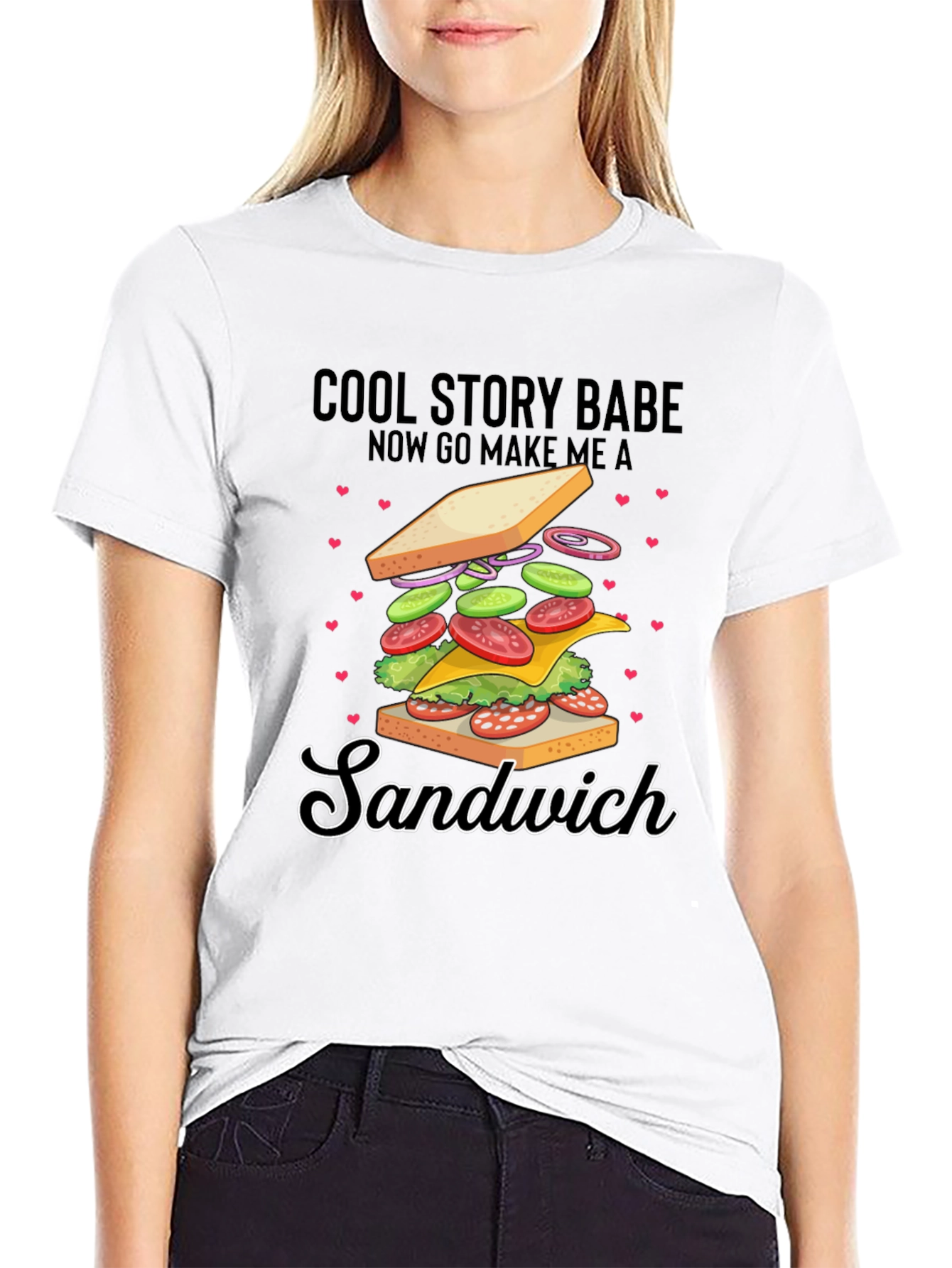 Cool Story Babe Sandwich Graphic Tee