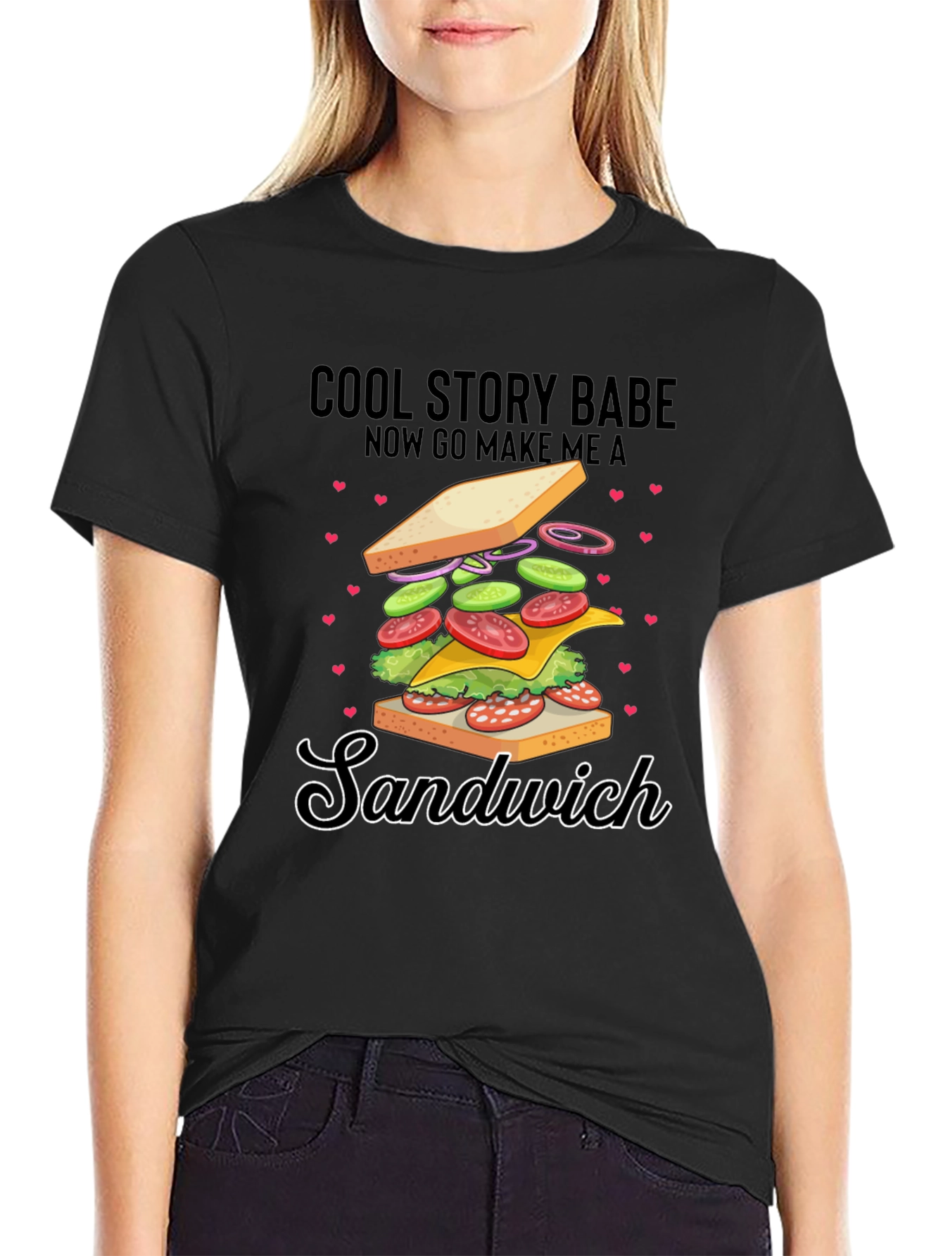 Cool Story Babe Sandwich Graphic Tee