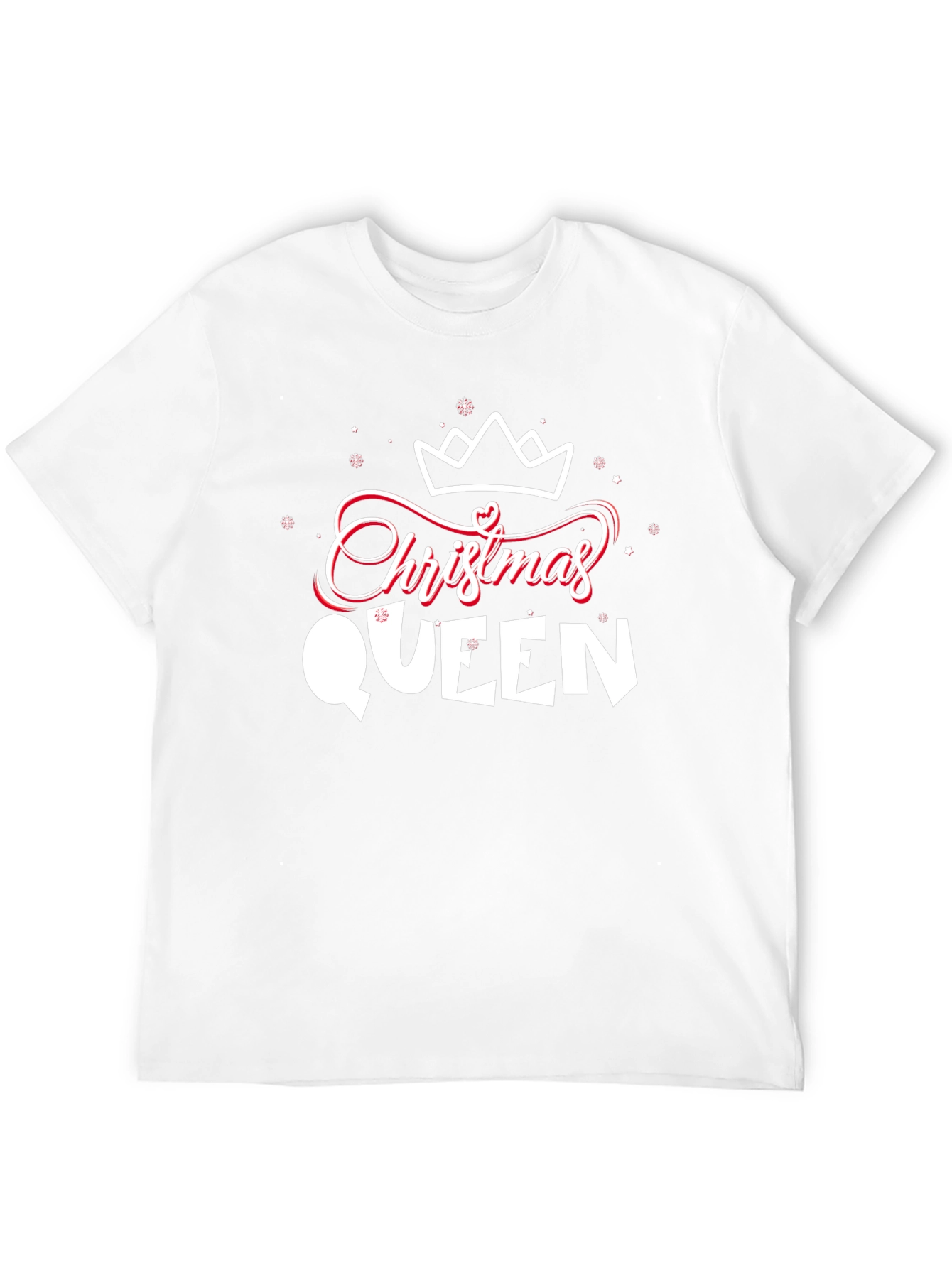 Christmas Queen Graphic Tee - Holiday Festive Apparel