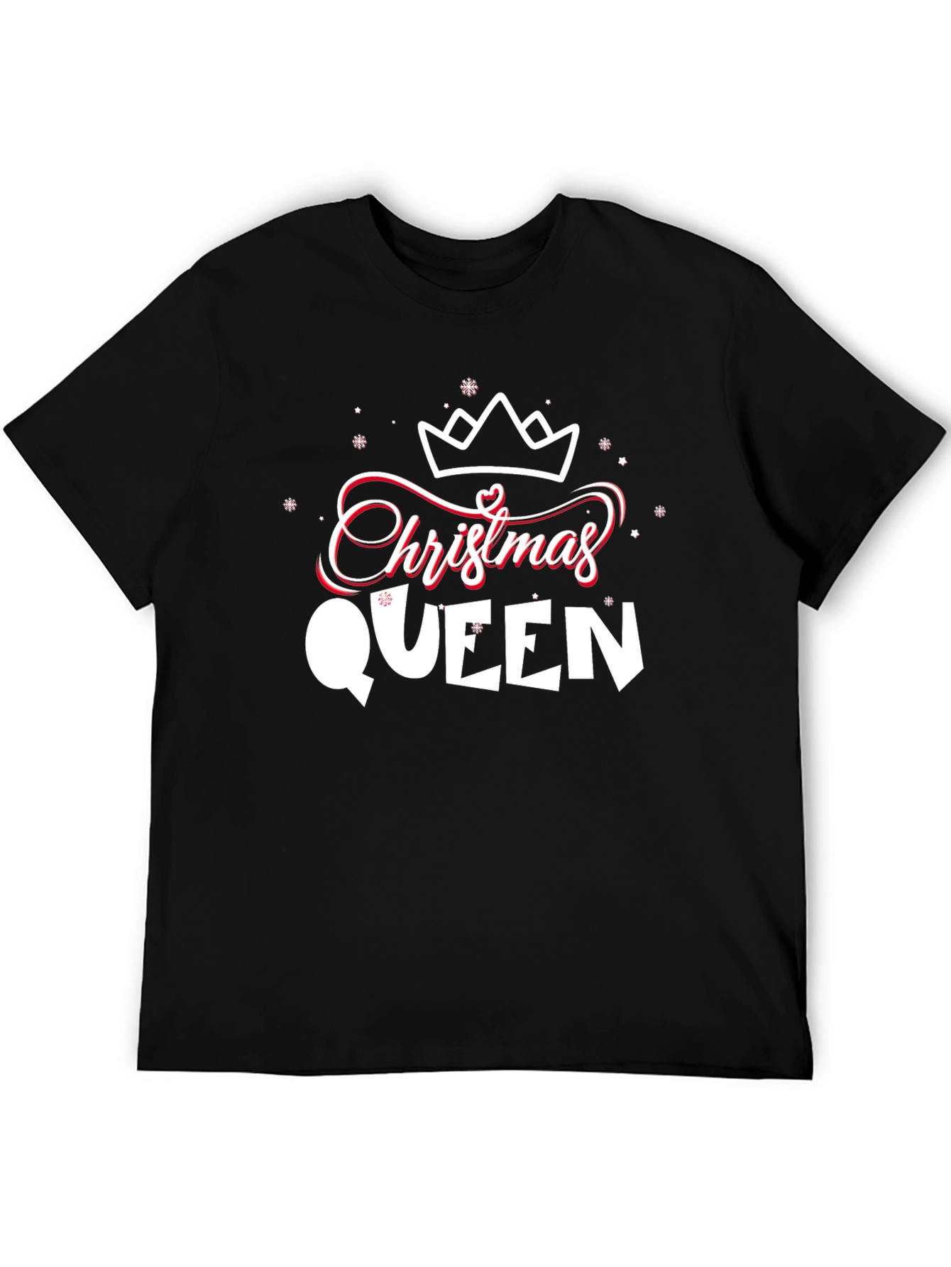 Christmas Queen Graphic Tee - Holiday Festive Apparel