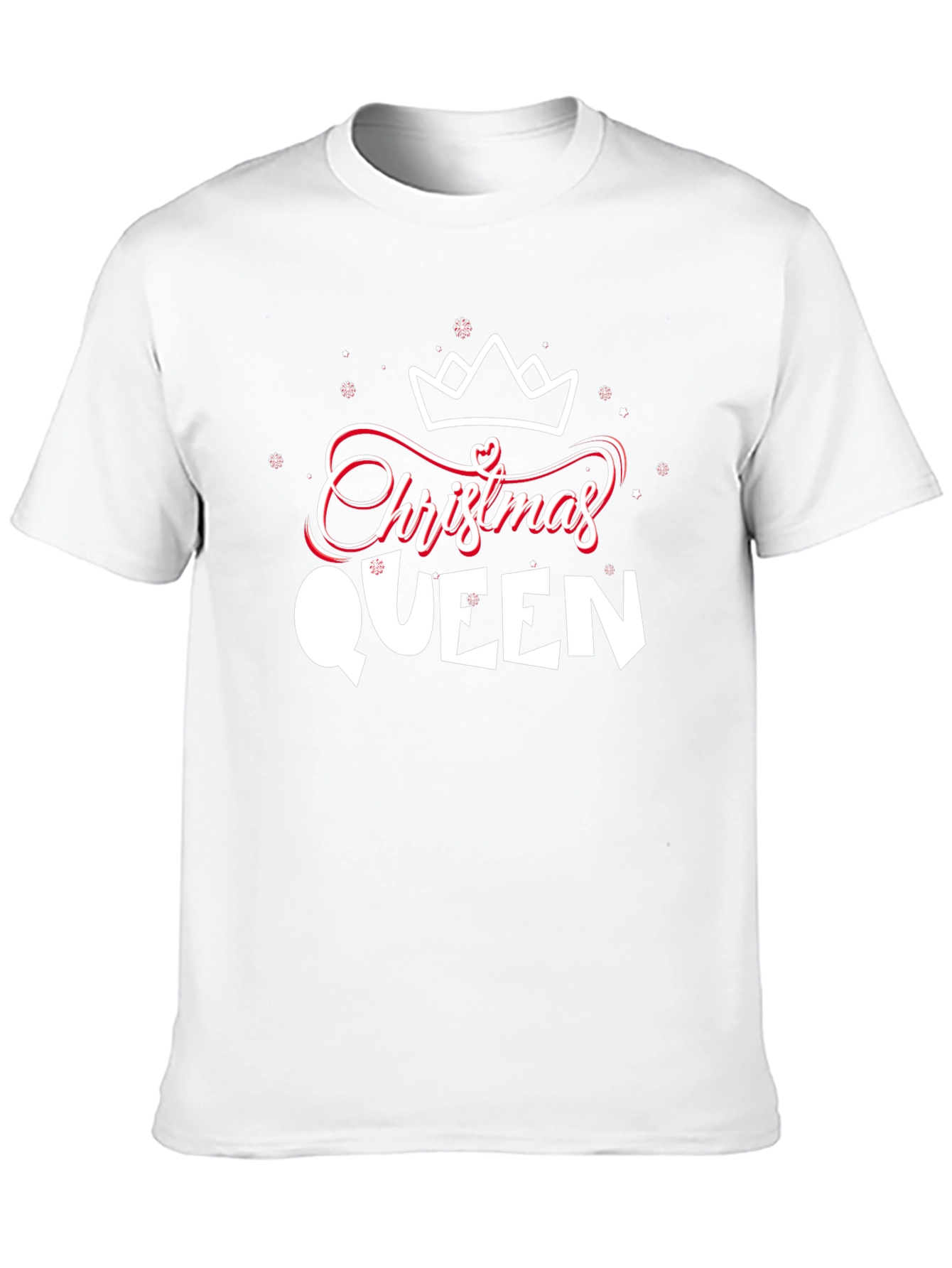 Christmas Queen Graphic Tee - Holiday Festive Apparel