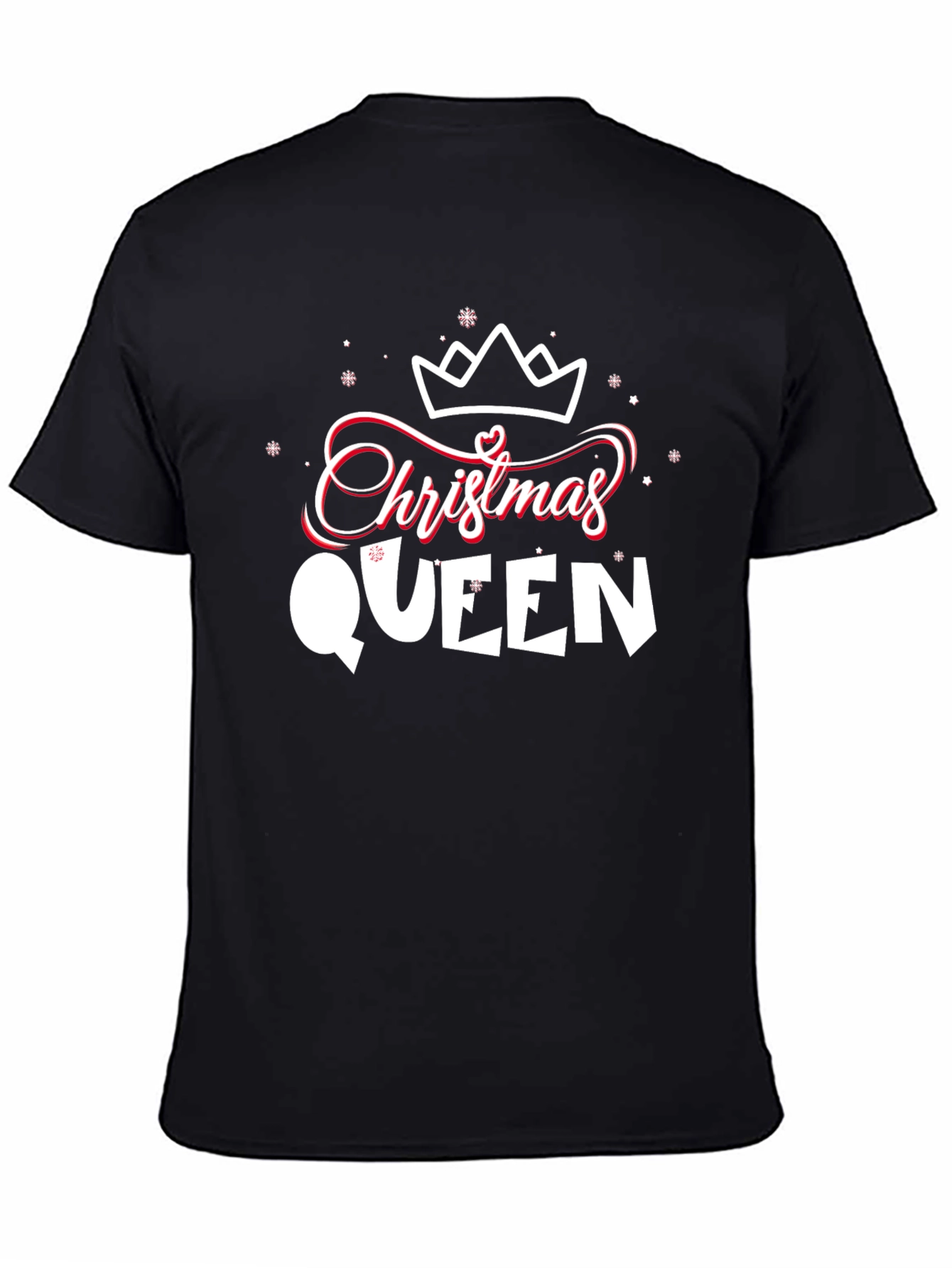 Christmas Queen Graphic Tee - Holiday Festive Apparel