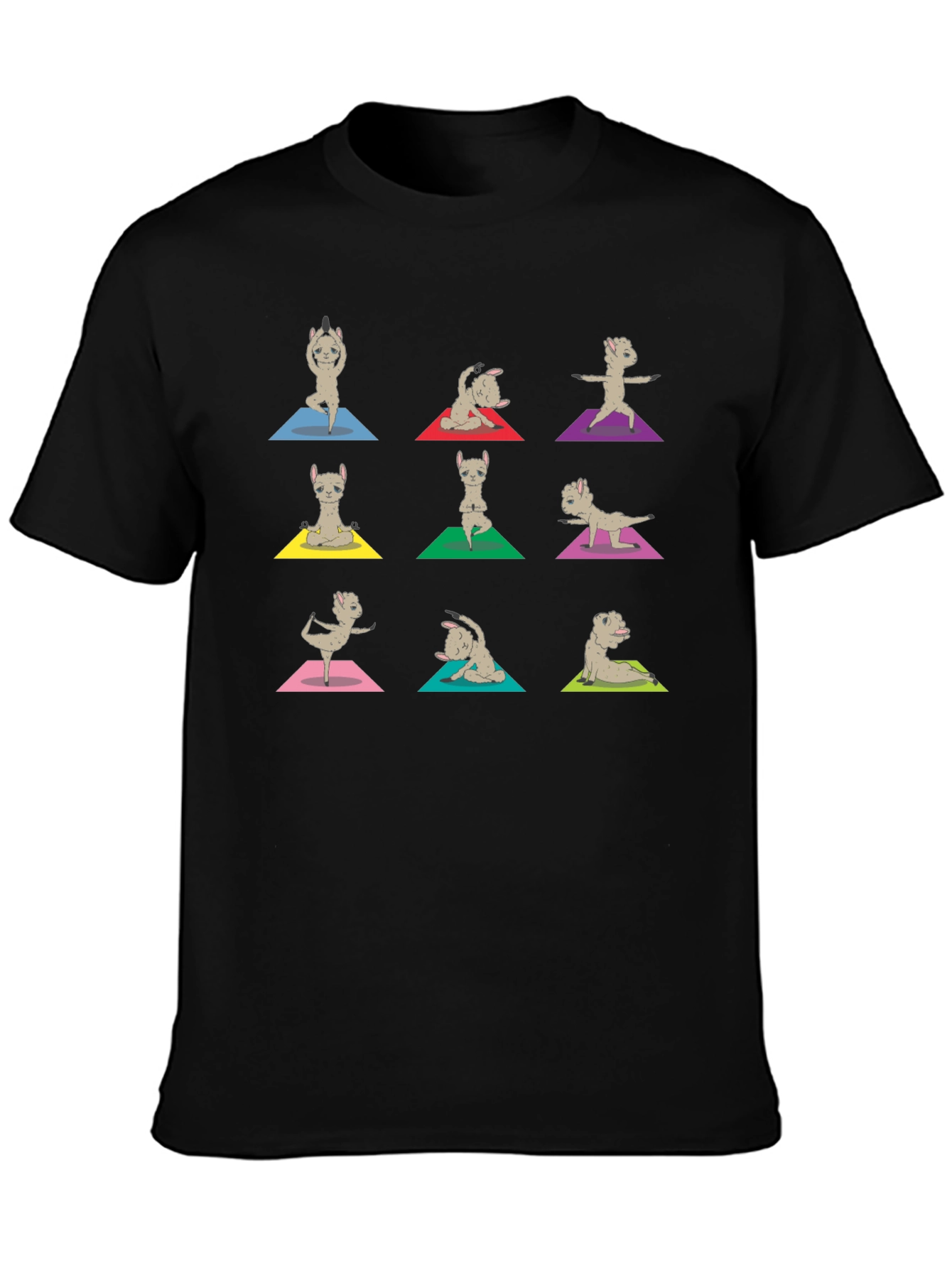 Yoga Llama Graphic Tee - Soft Cotton Blend