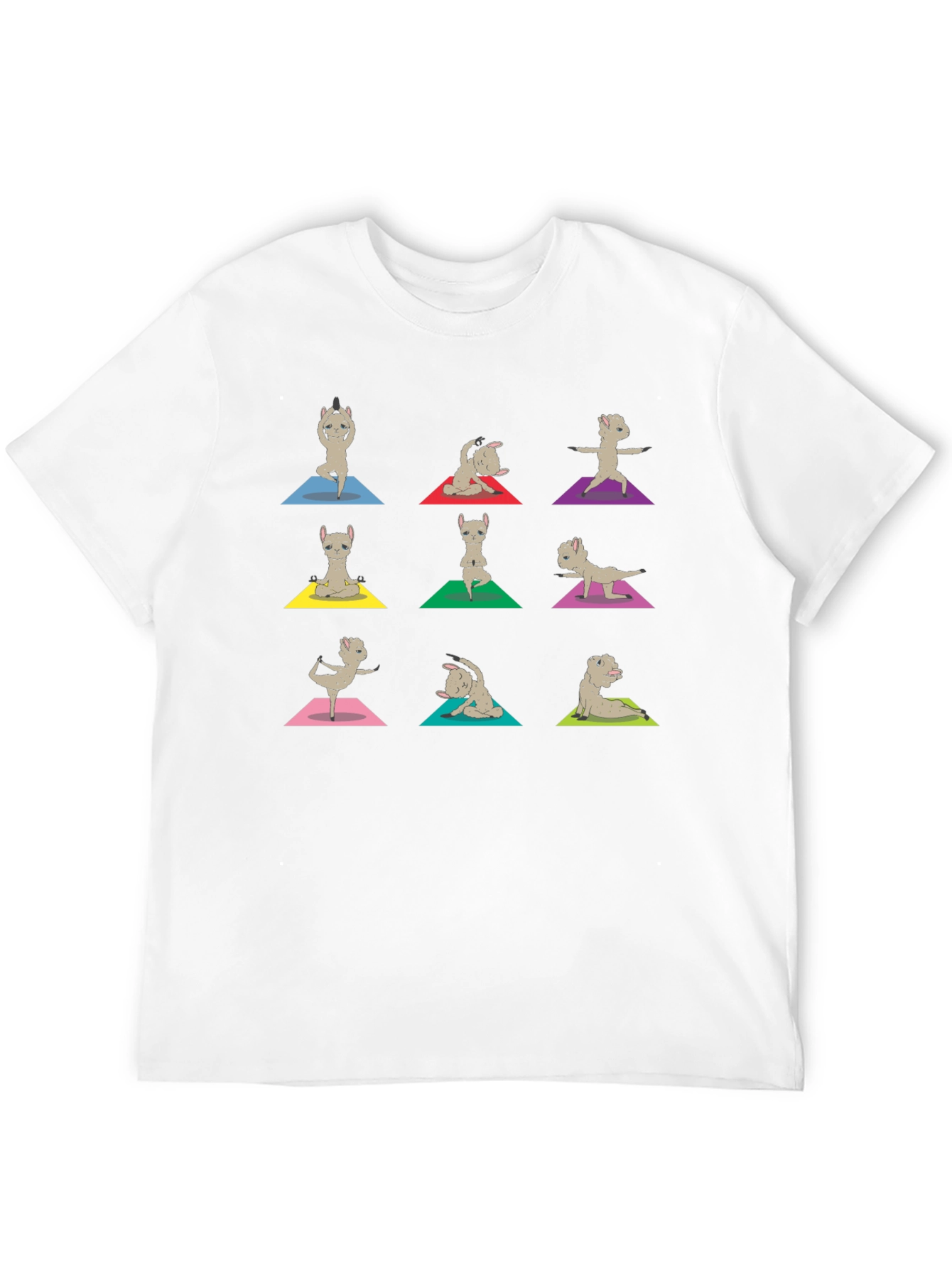 Yoga Llama Graphic Tee - Soft Cotton Blend