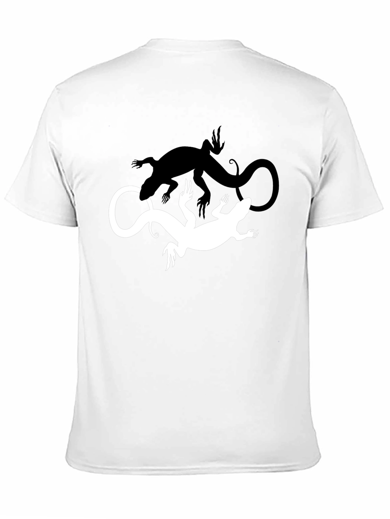 Yin Yang Lizard Tee - Mens Black Graphic T-Shirt
