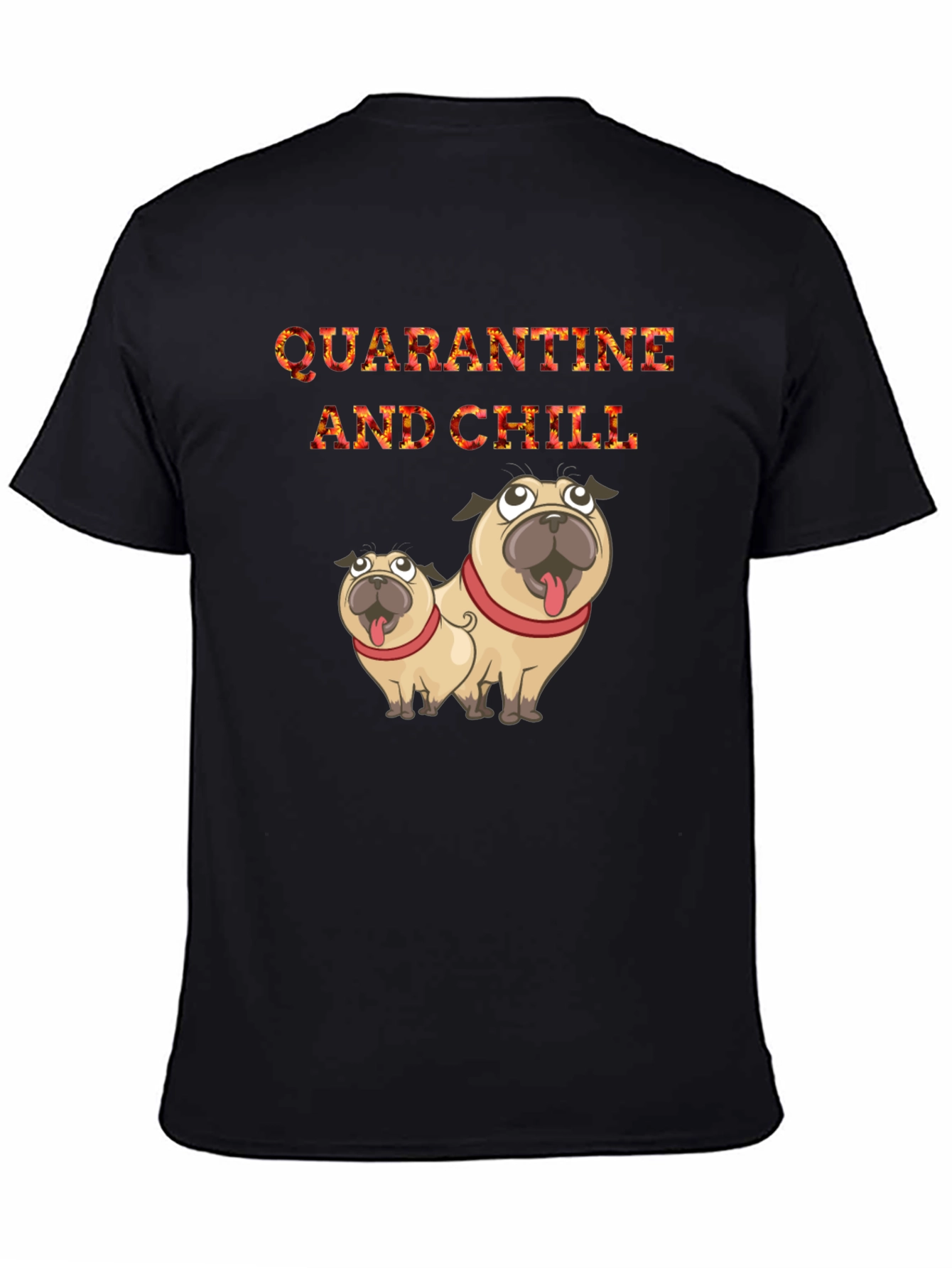 Quarantine & Chill Pug Graphic Tee