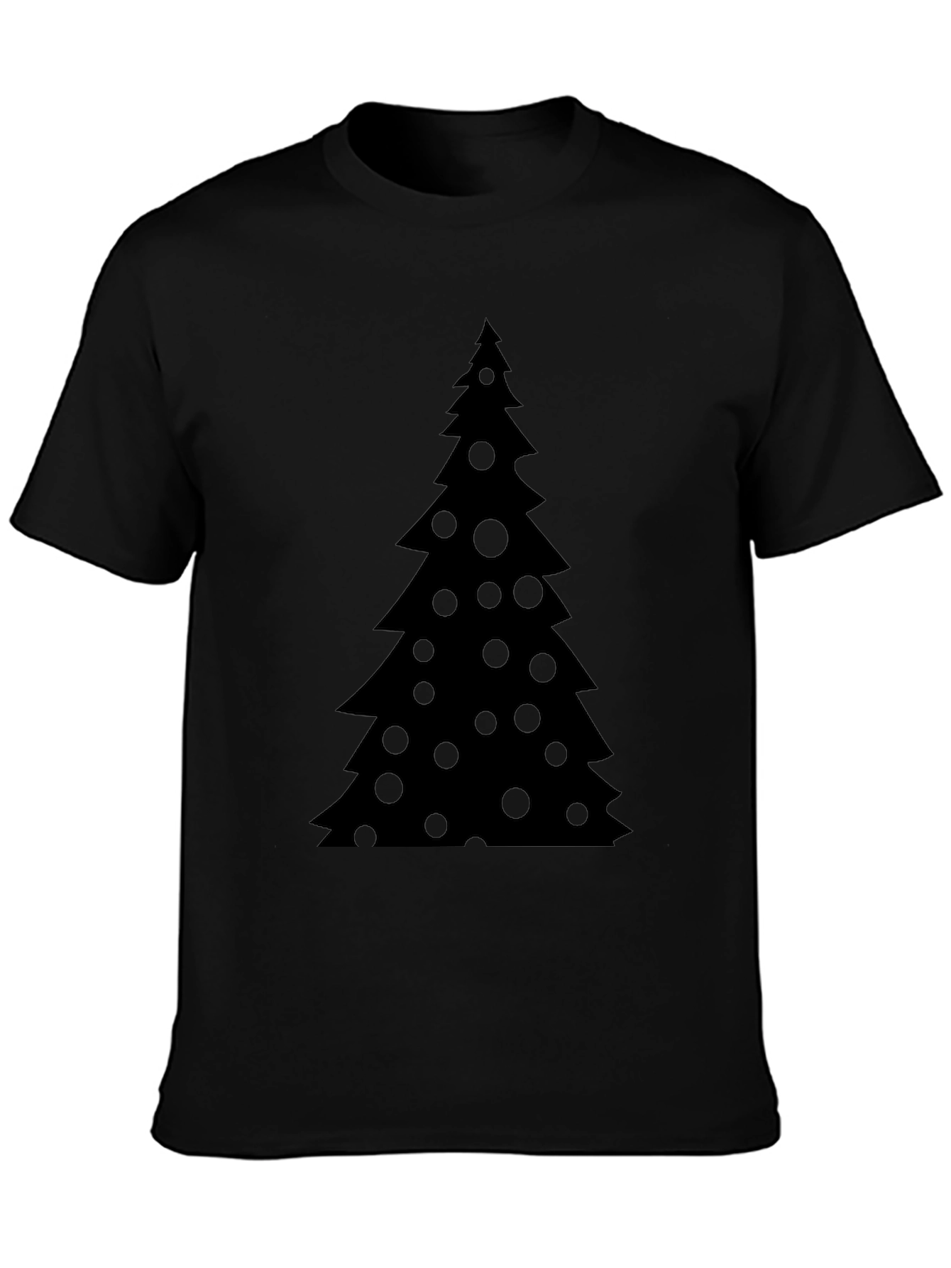Christmas Tree Black T-Shirt