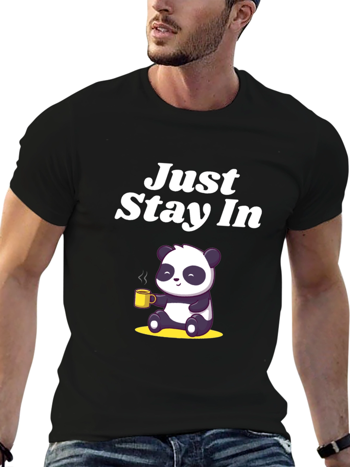 Just Stay In Panda Tee
