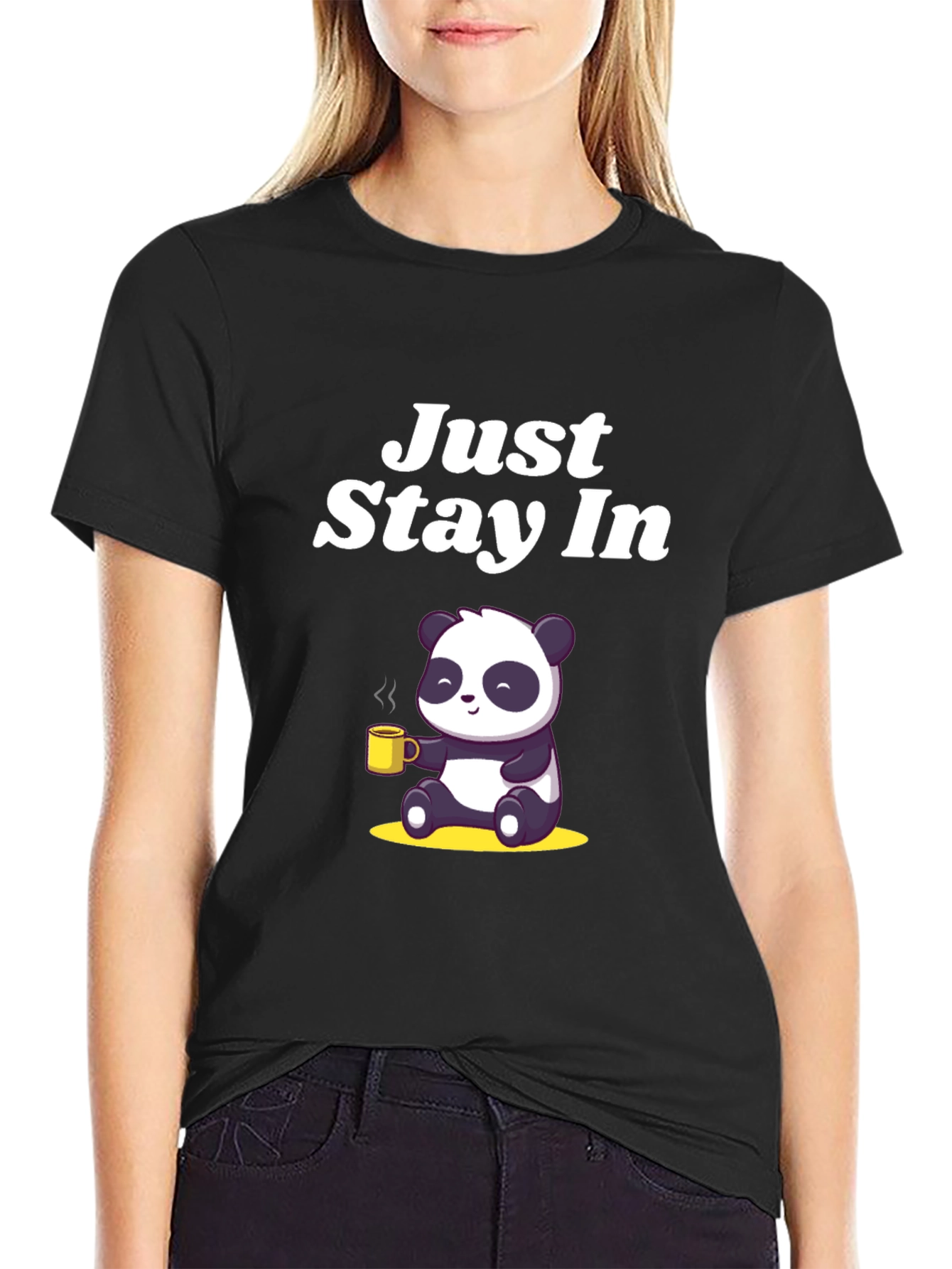 Just Stay In Panda Tee