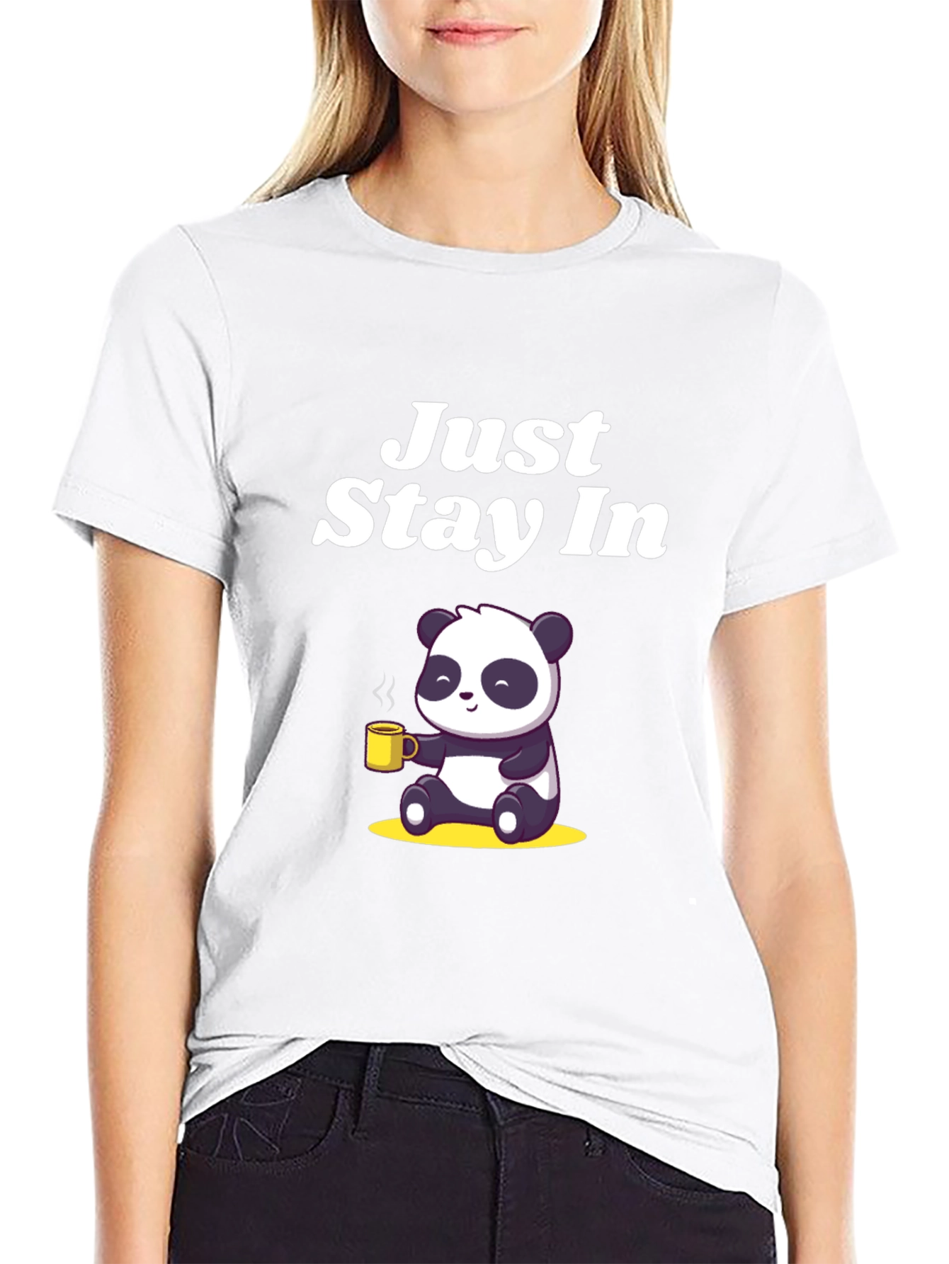Just Stay In Panda Tee