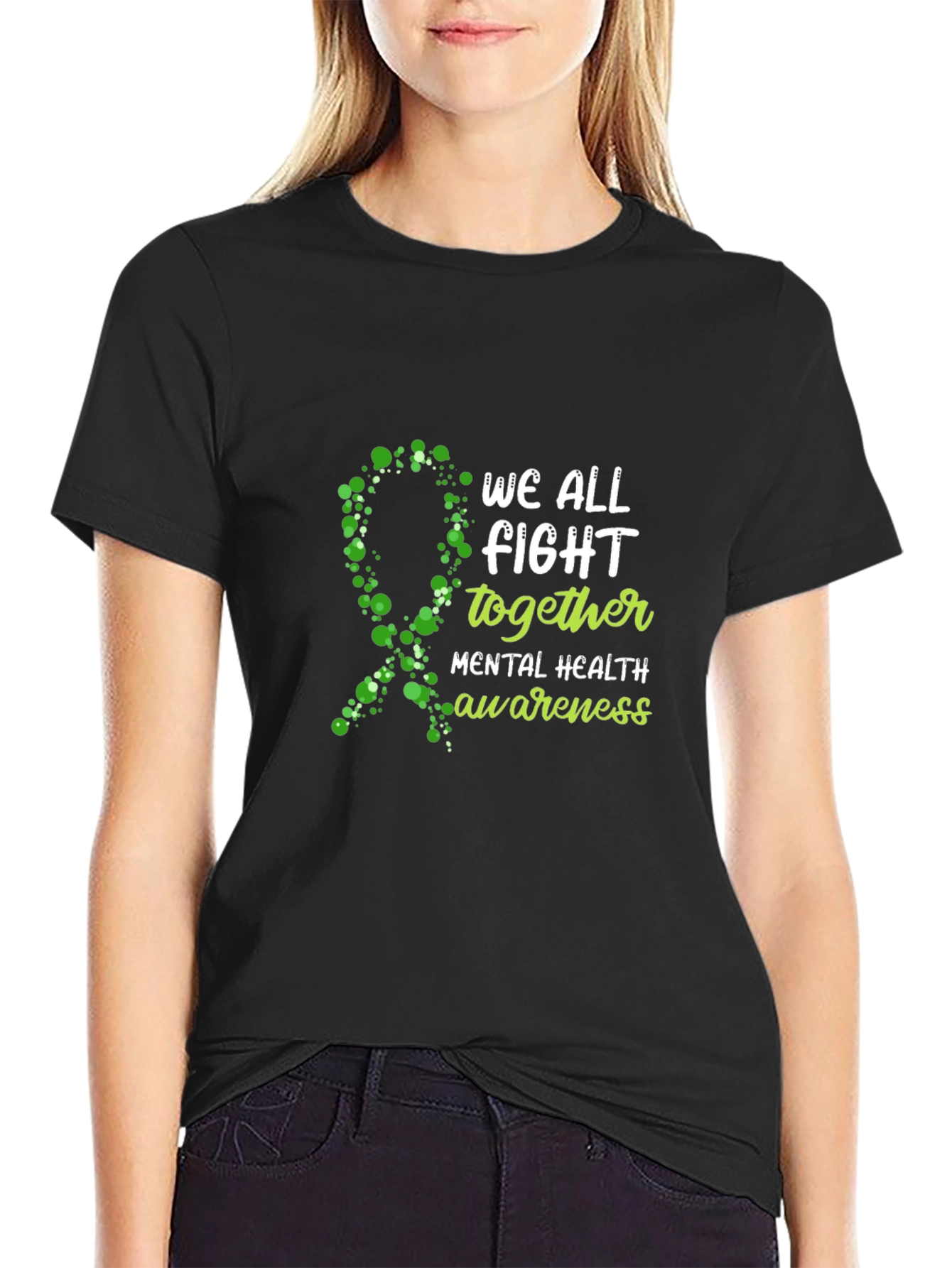 Mental Health Awareness T-Shirt: We All Fight Together Tee