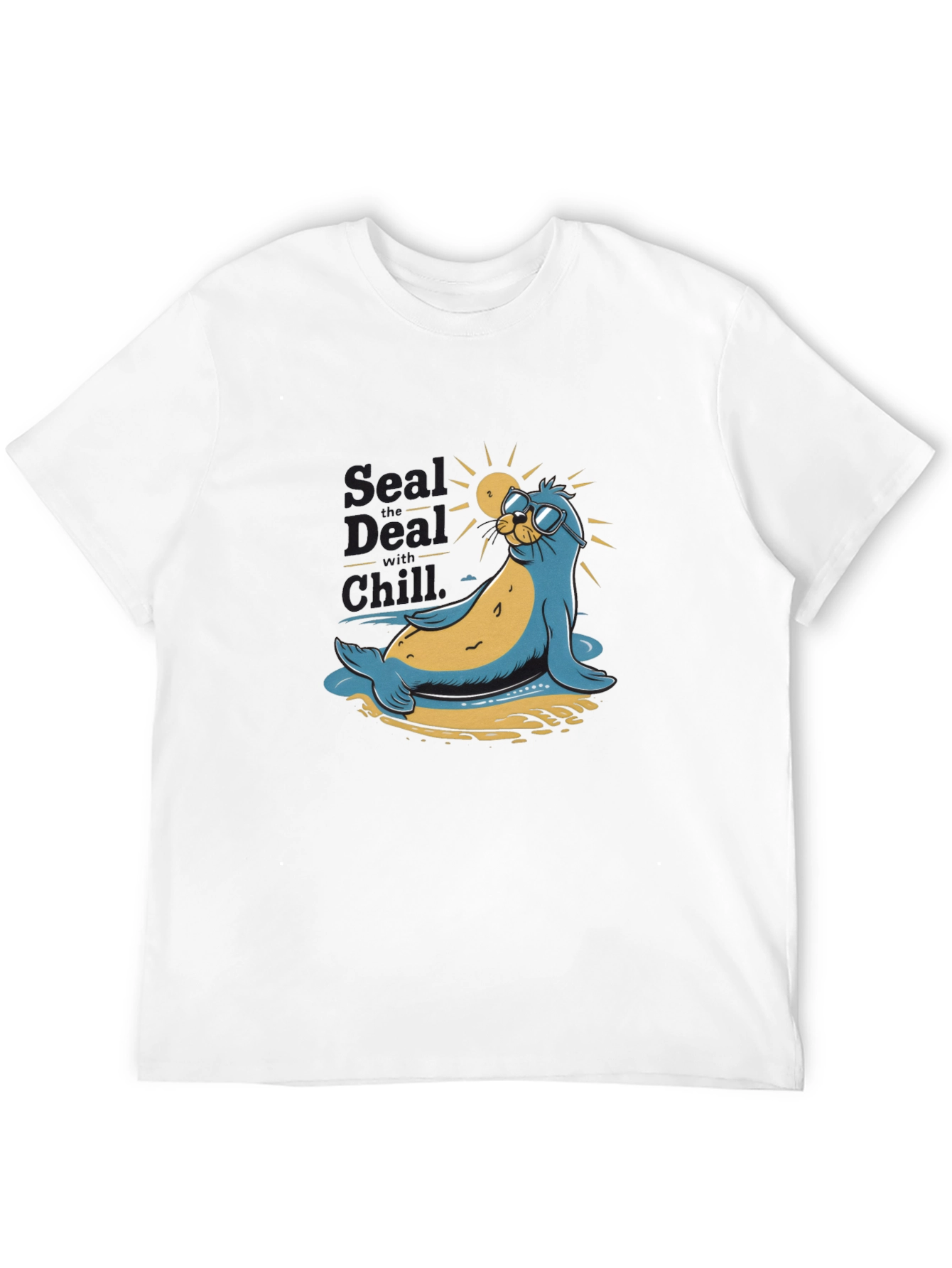 Cool Seal Graphic Tee - Chill Vibes