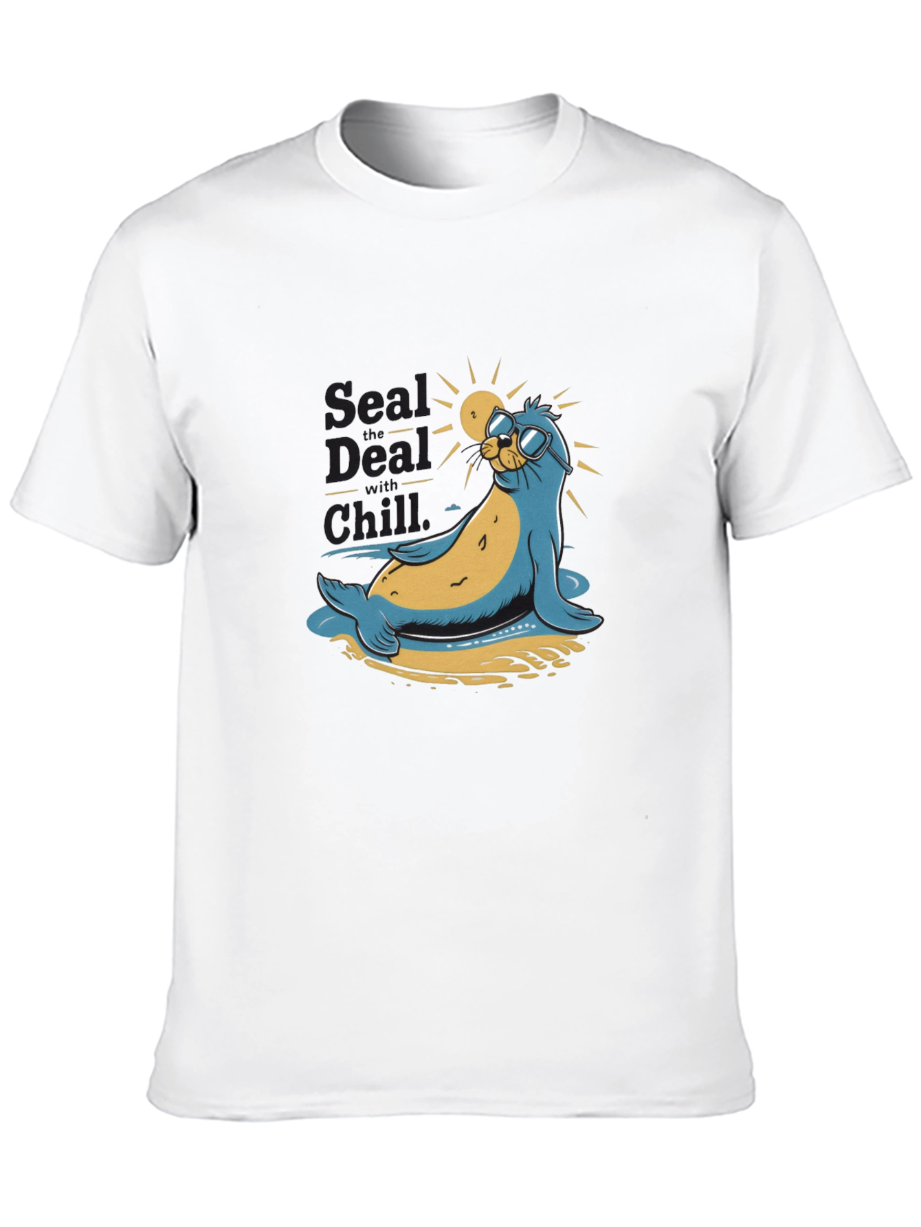 Cool Seal Graphic Tee - Chill Vibes