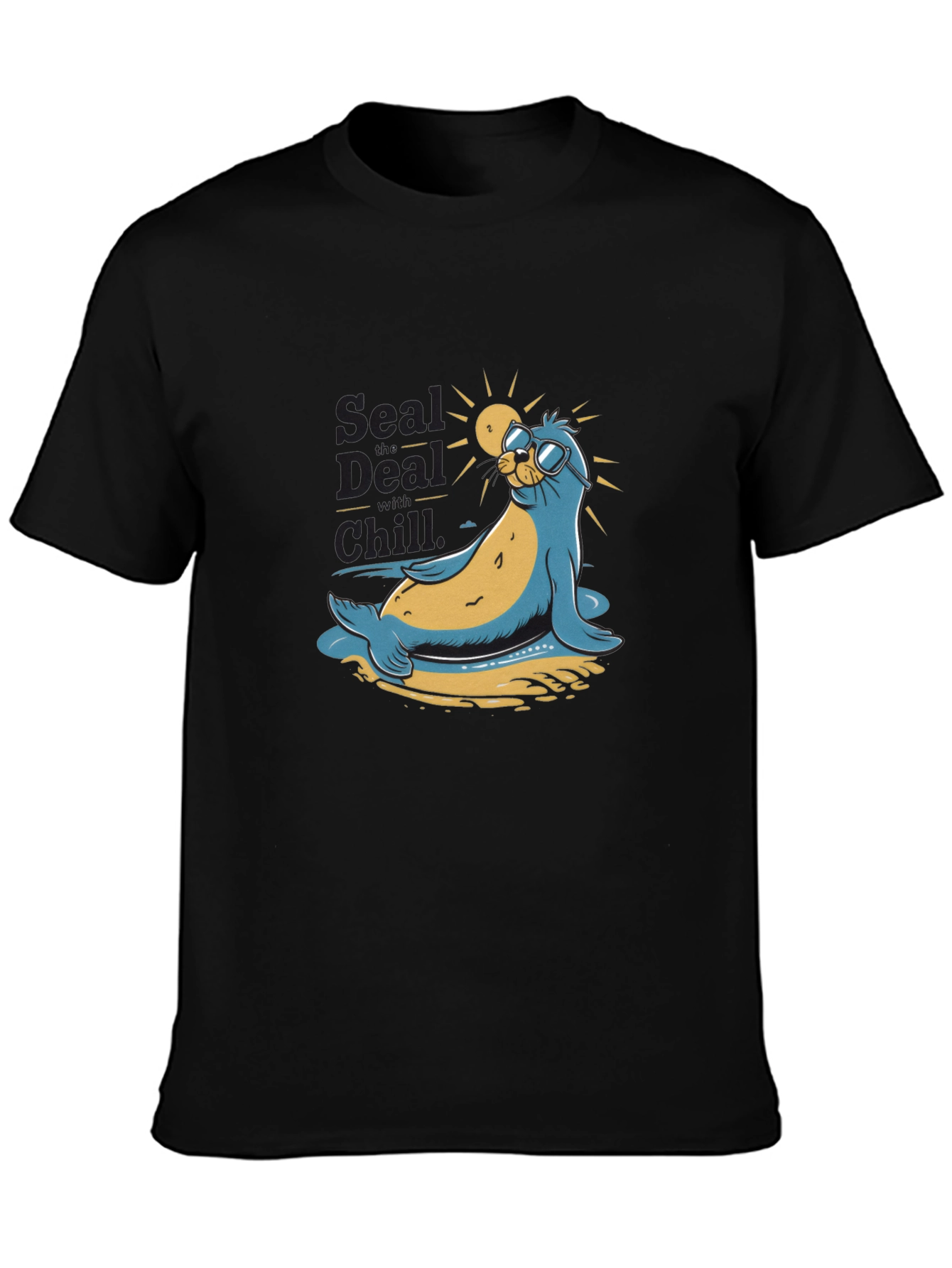 Cool Seal Graphic Tee - Chill Vibes