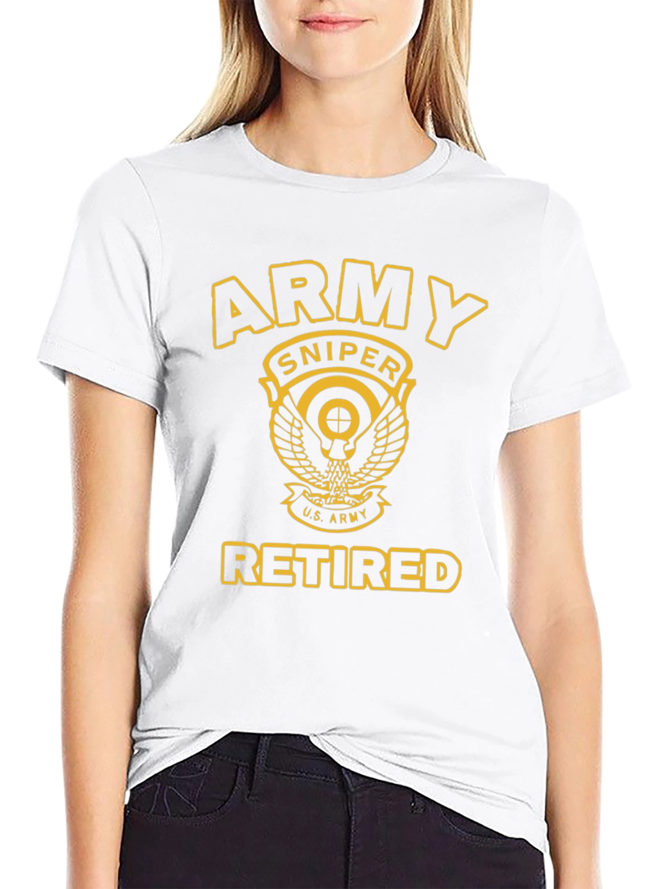 Army Sniper Retired T-Shirt - Military Pride