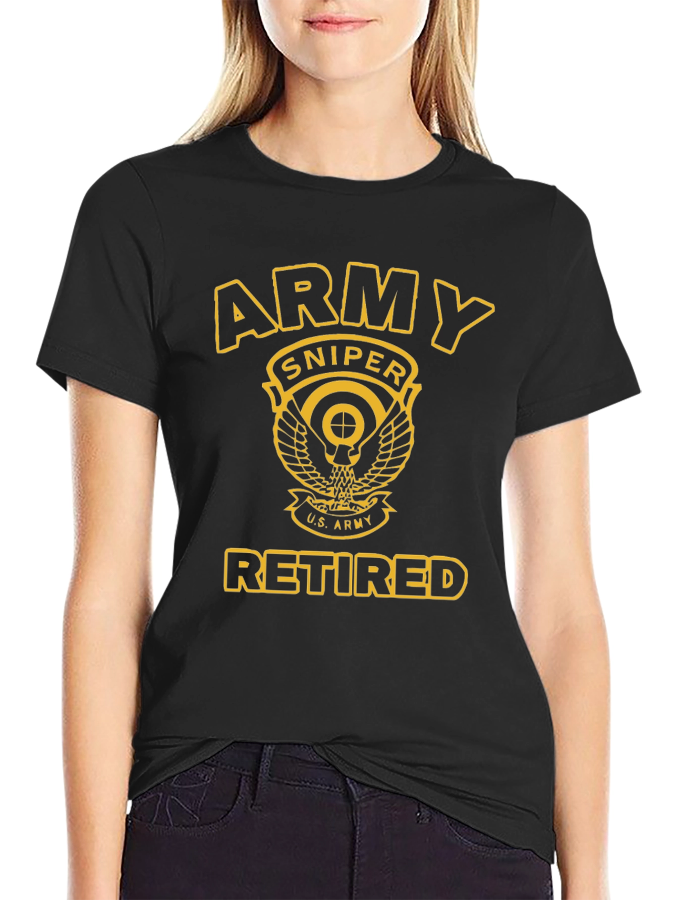 Army Sniper Retired T-Shirt - Military Pride