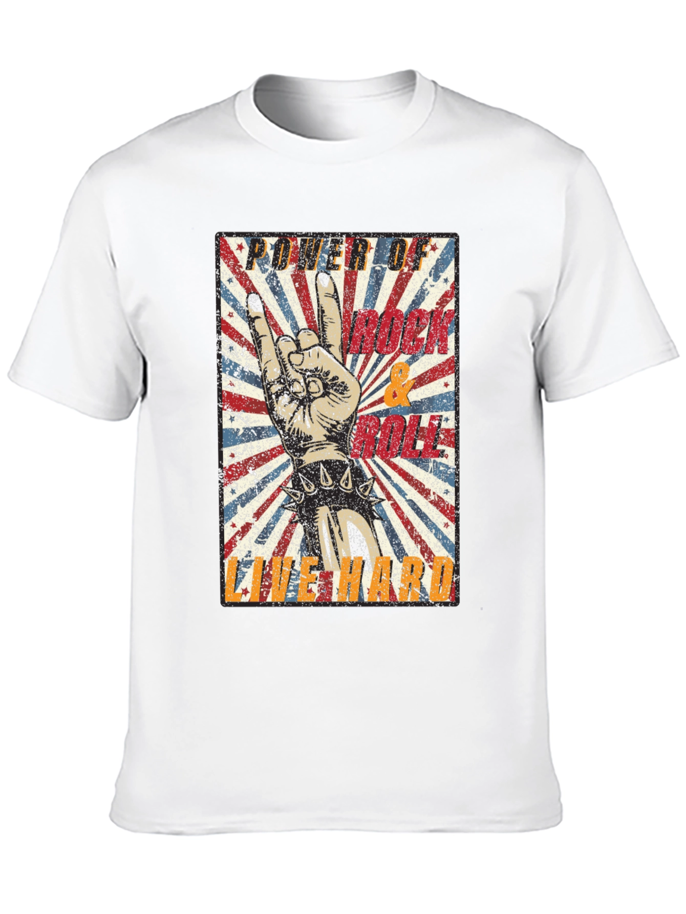 Rock & Roll Power T-Shirt - Live Hard