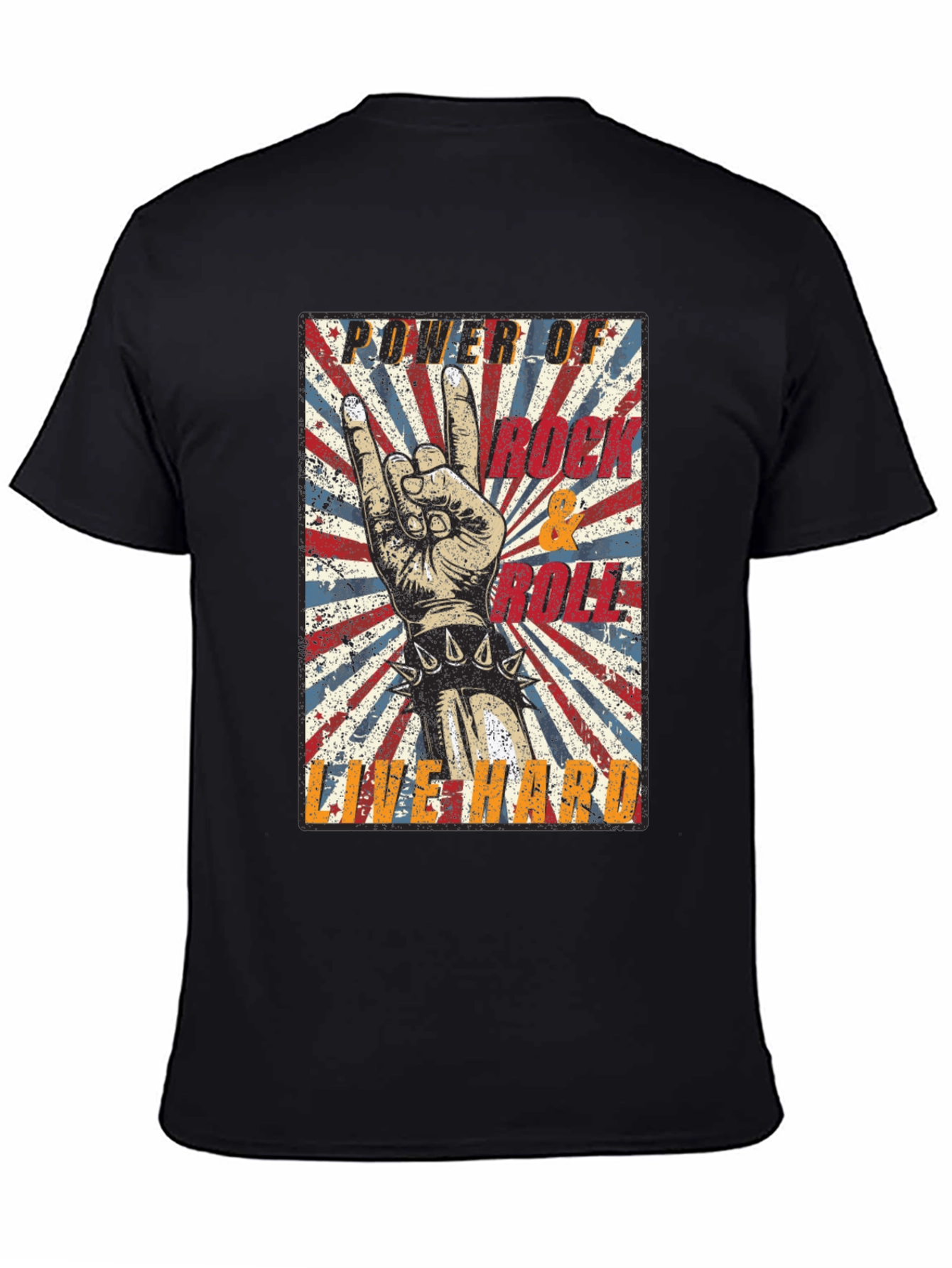 Rock & Roll Power T-Shirt - Live Hard