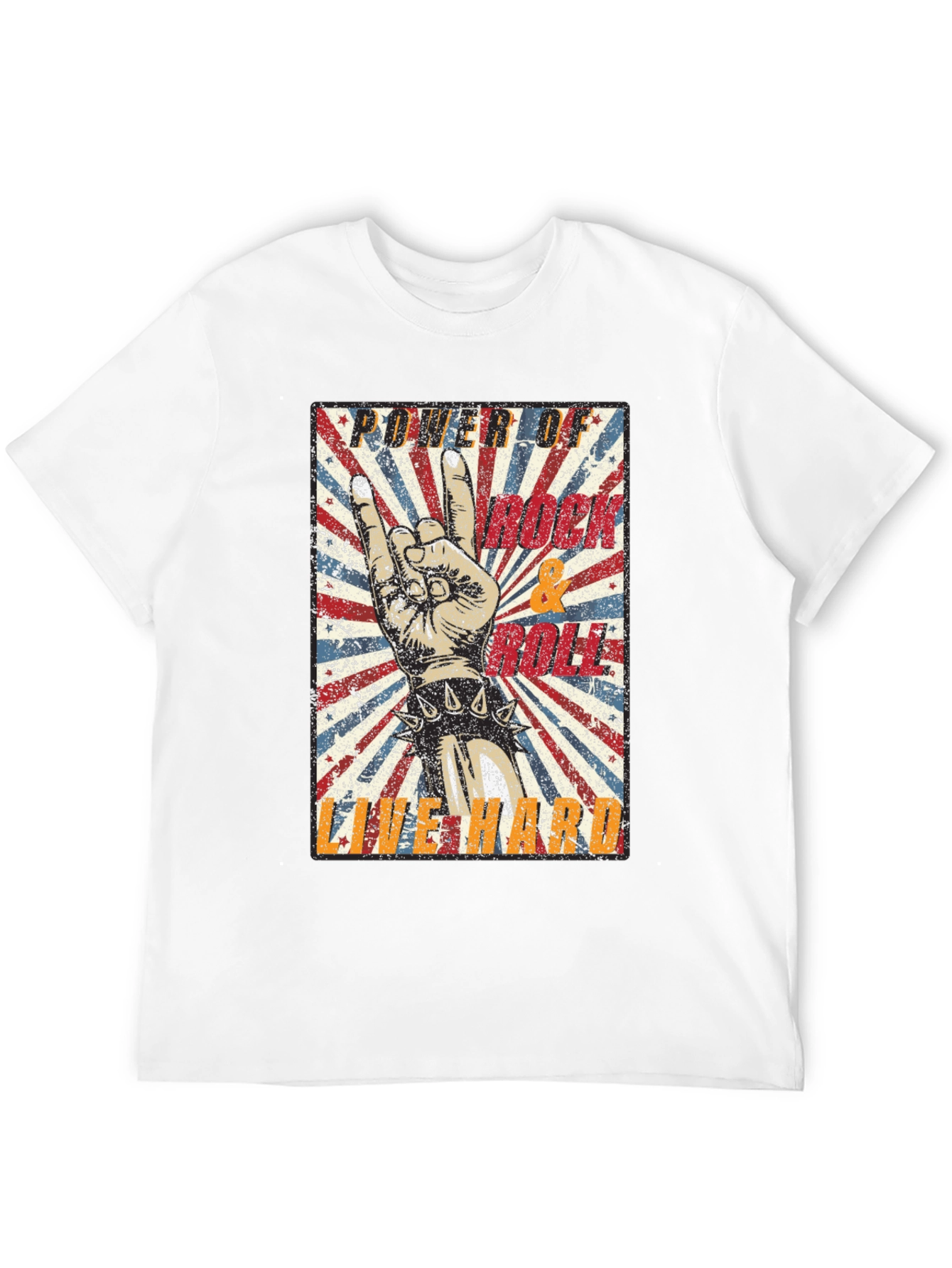 Rock & Roll Power T-Shirt - Live Hard