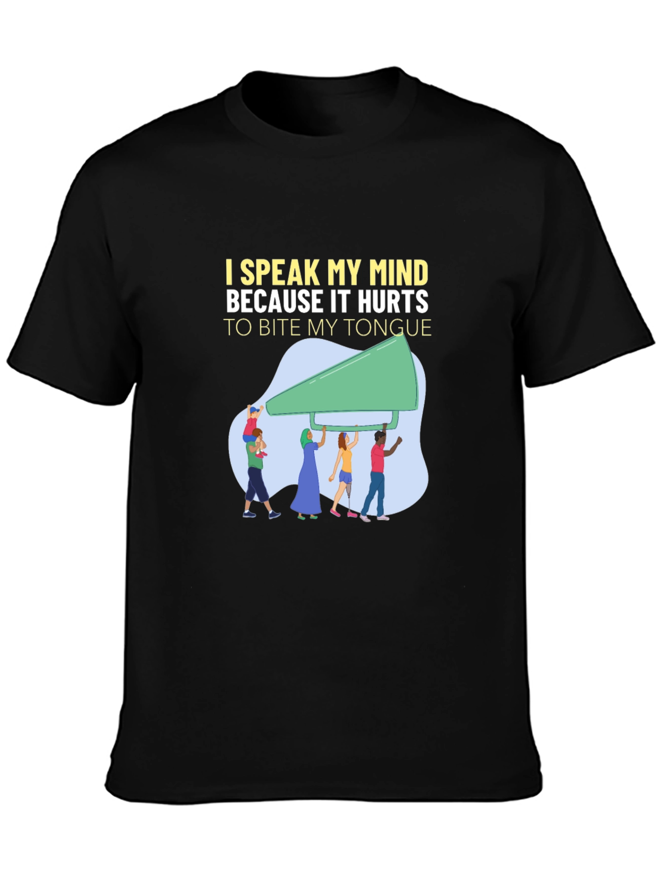 Speak My Mind Graphic Tee - Unisex Cotton T-Shirt