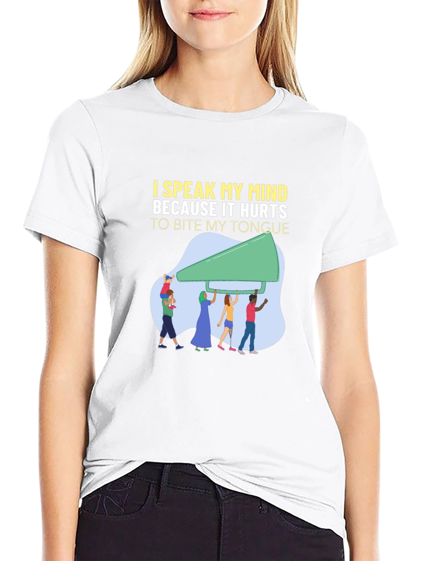 Speak My Mind Graphic Tee - Unisex Cotton T-Shirt