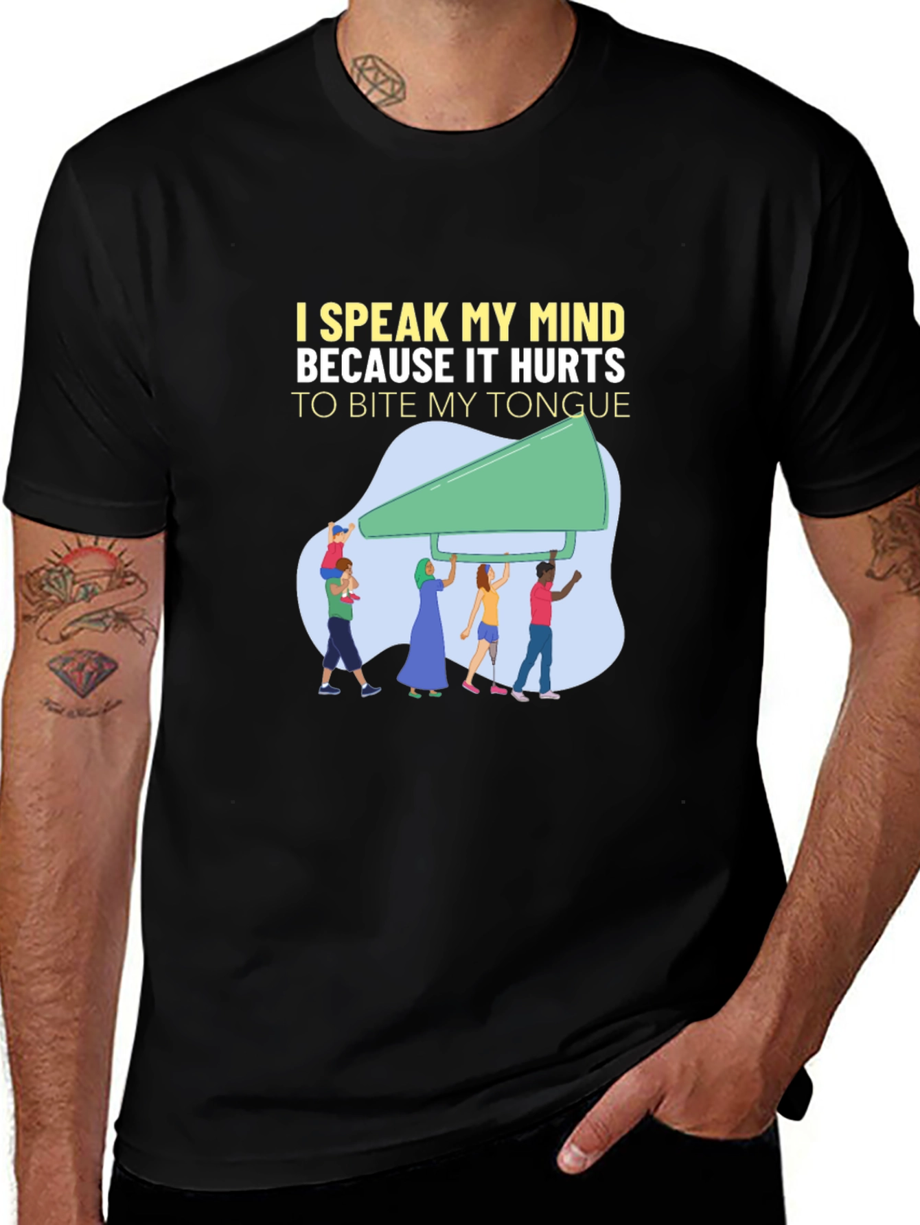 Speak My Mind Graphic Tee - Unisex Cotton T-Shirt