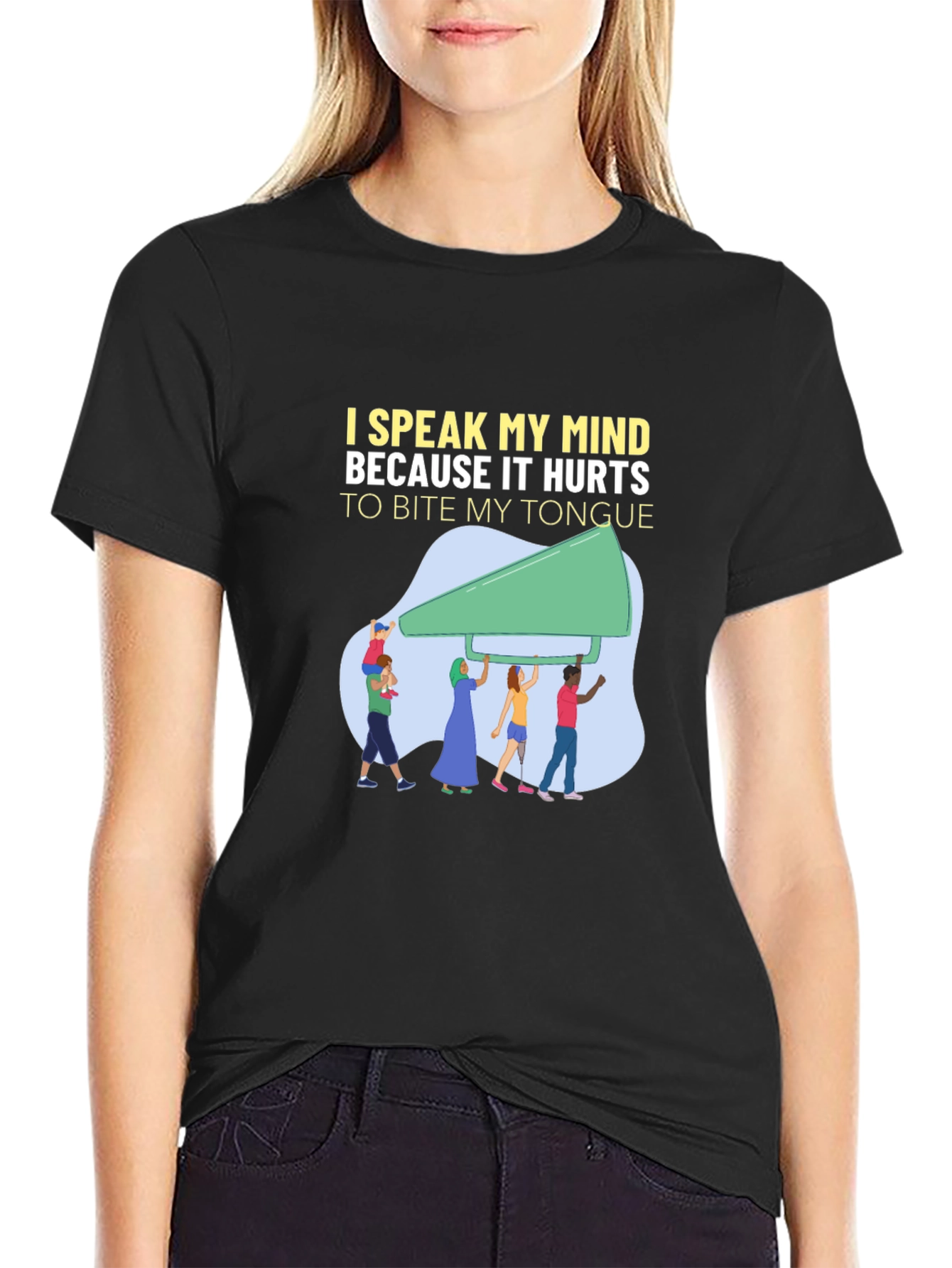 Speak My Mind Graphic Tee - Unisex Cotton T-Shirt