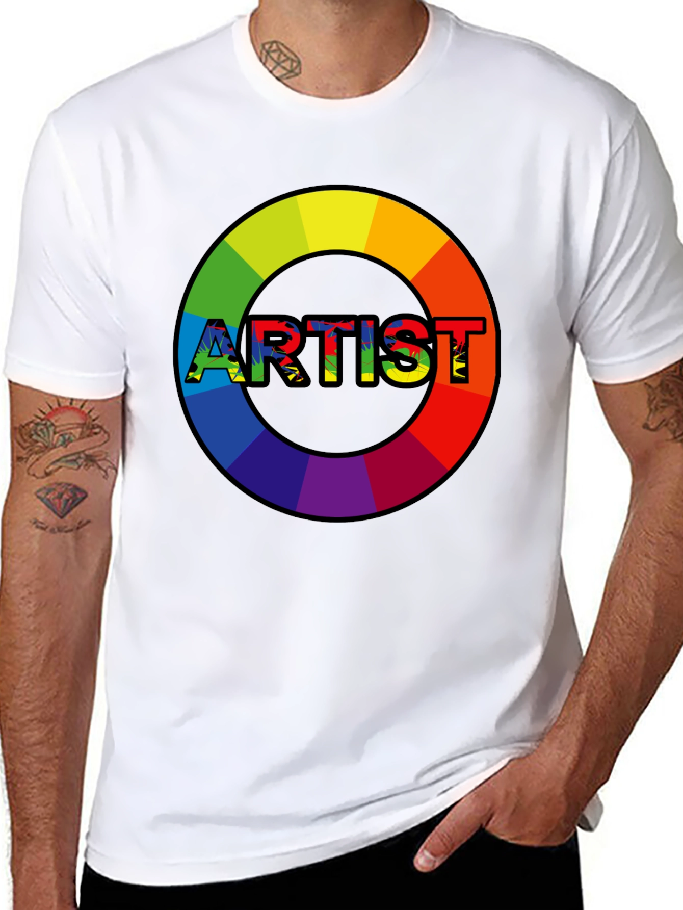 Rainbow Artist T-Shirt - Express Your Creativity!