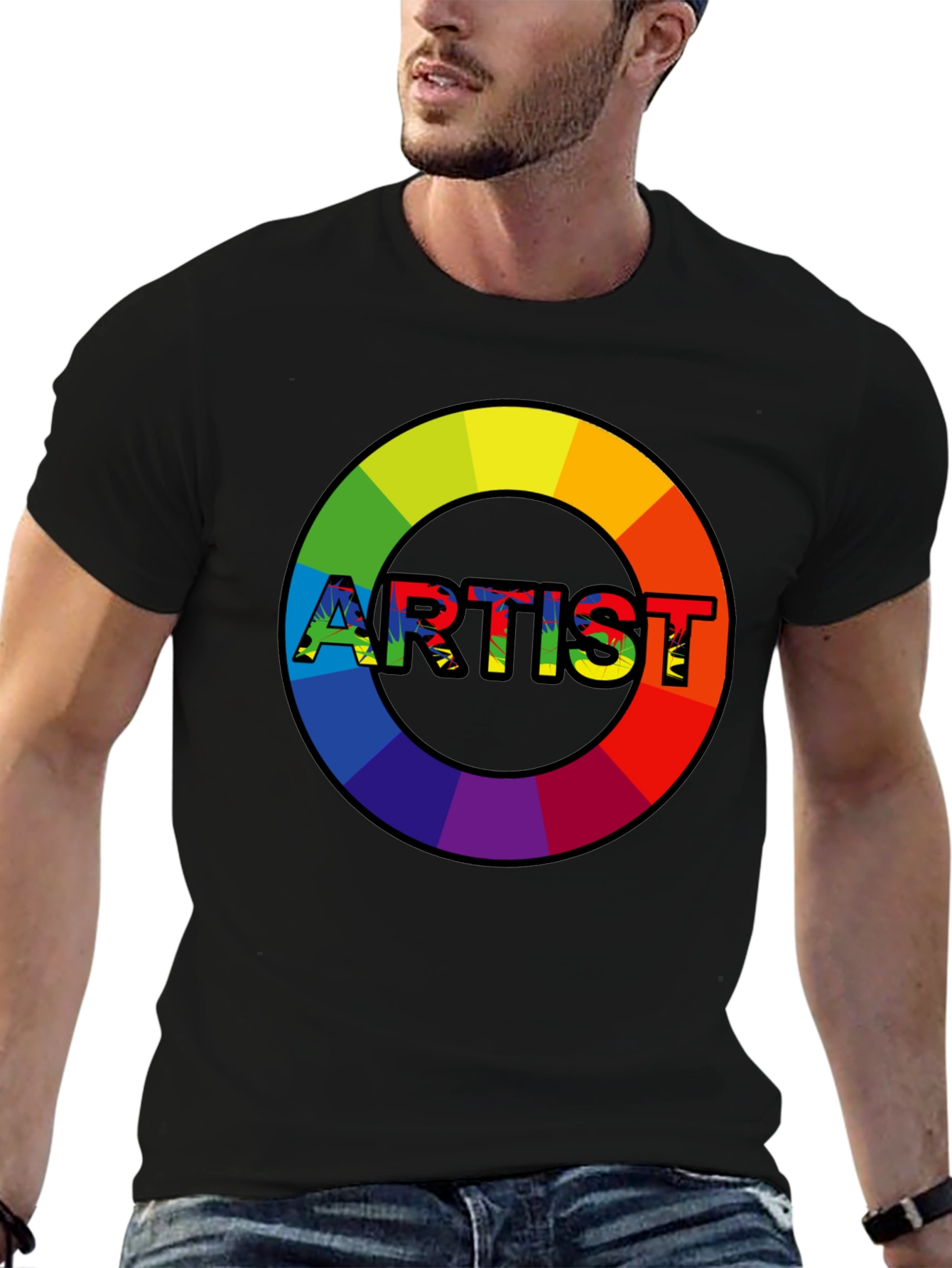 Rainbow Artist T-Shirt - Express Your Creativity!
