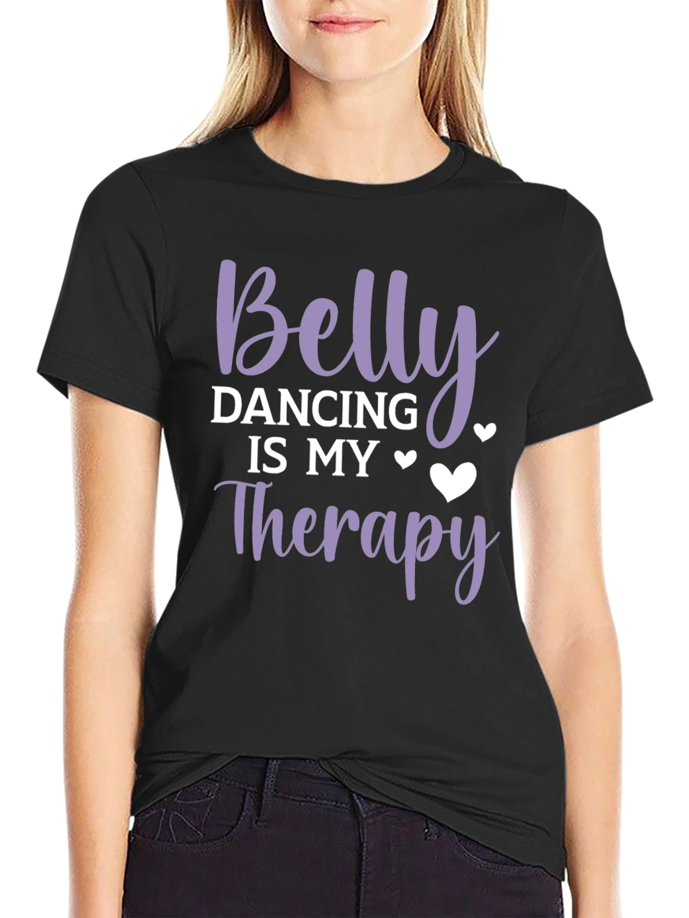 Belly Dancing Therapy Tee - Soft Cotton T-Shirt