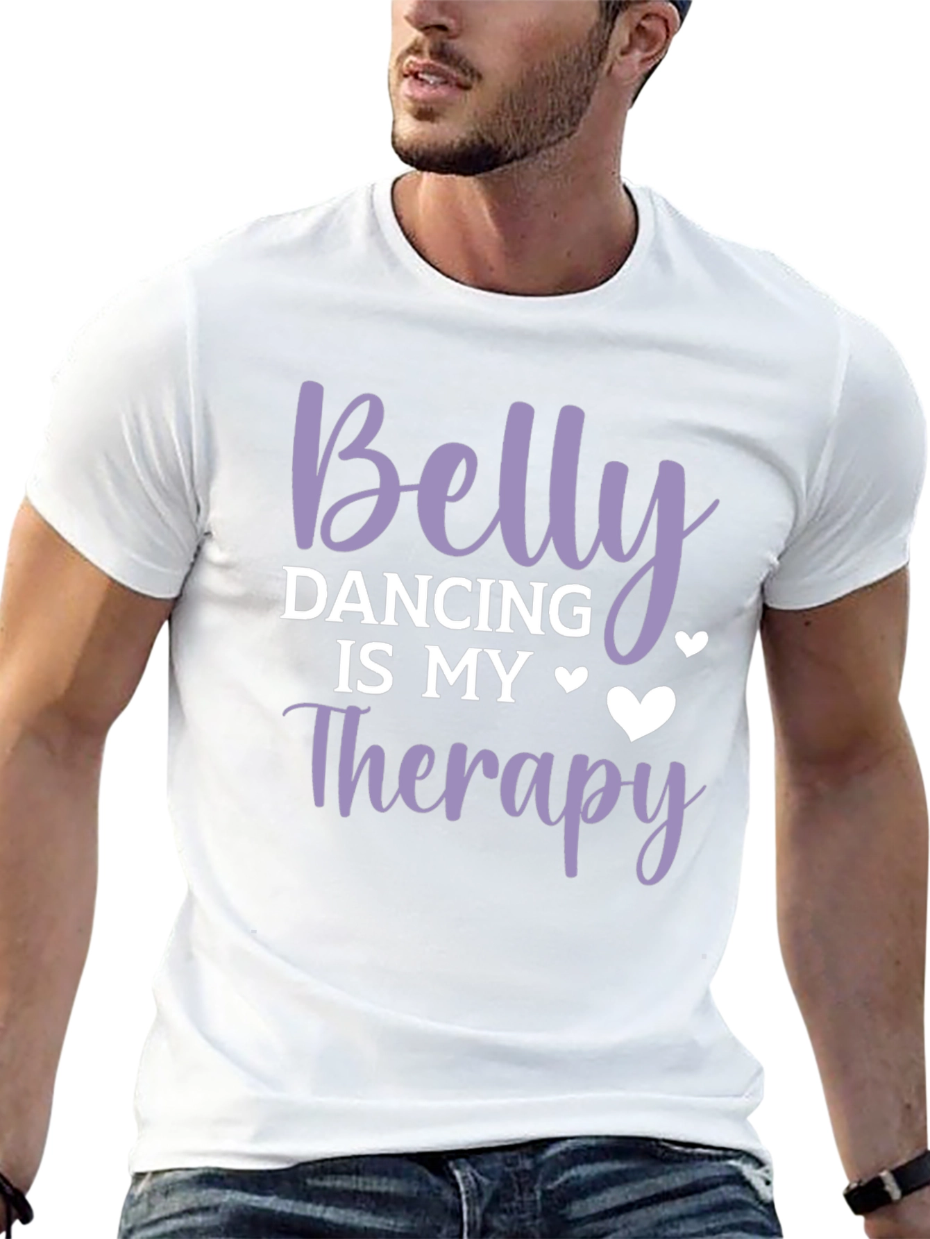 Belly Dancing Therapy Tee - Soft Cotton T-Shirt